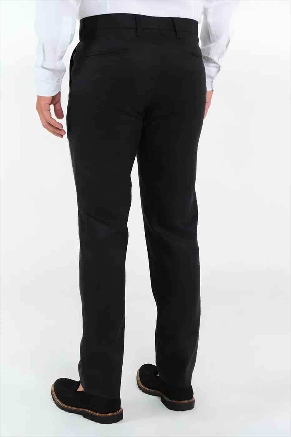 Traje Classic Fit 100% Lino Negro - miniatura 8