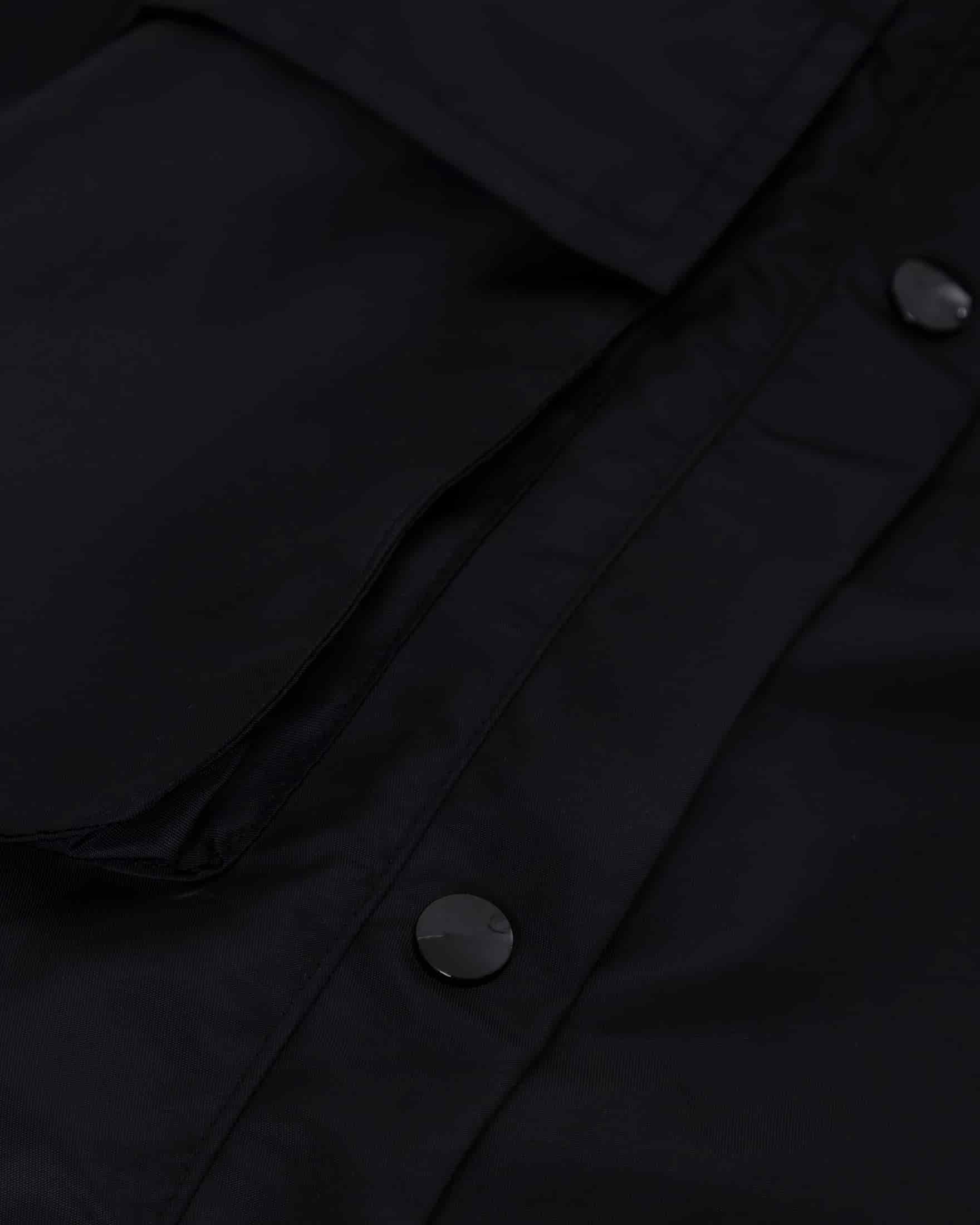 Basics Side Buttons Cargo Pants Black - miniatura 6