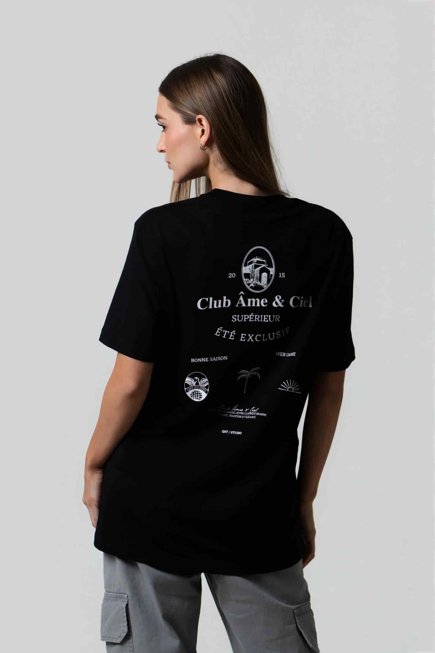 CAMISETA ESPECIAL ESTAMPADO LOCALIZADO COLOR NEGRO - miniatura 3