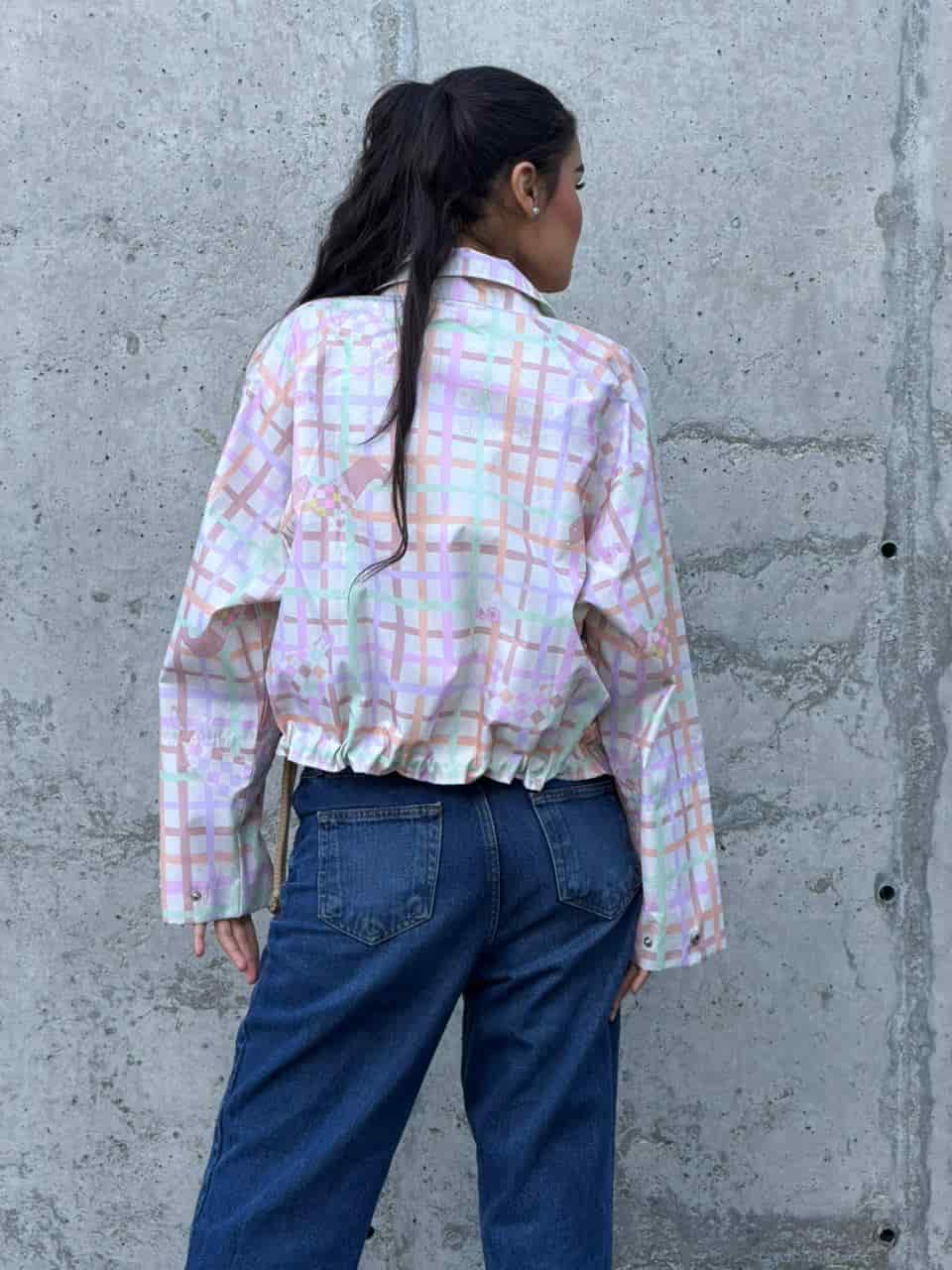 Chaqueta Boxy Crema - miniatura 3