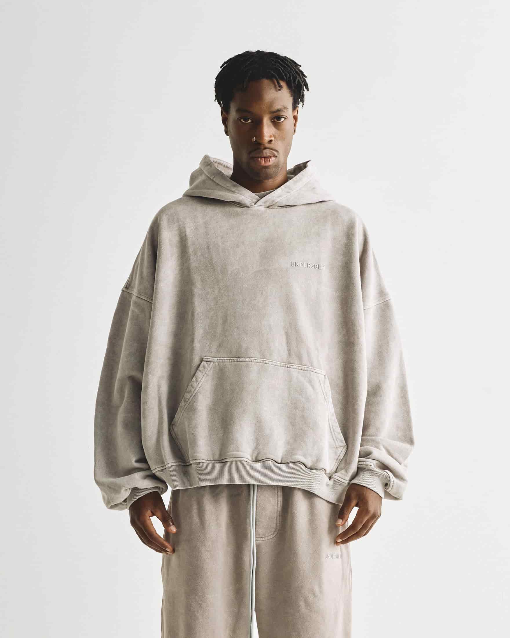 Line Logo Hoodie Washed Gray - miniatura 2