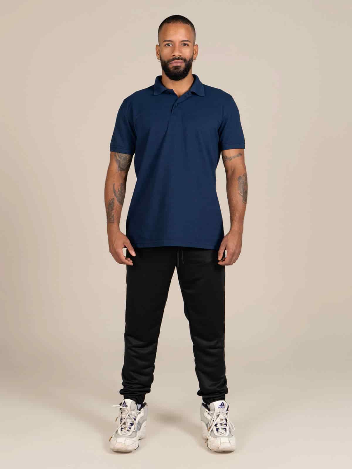Polo camiseta hombre Azul - miniatura 3