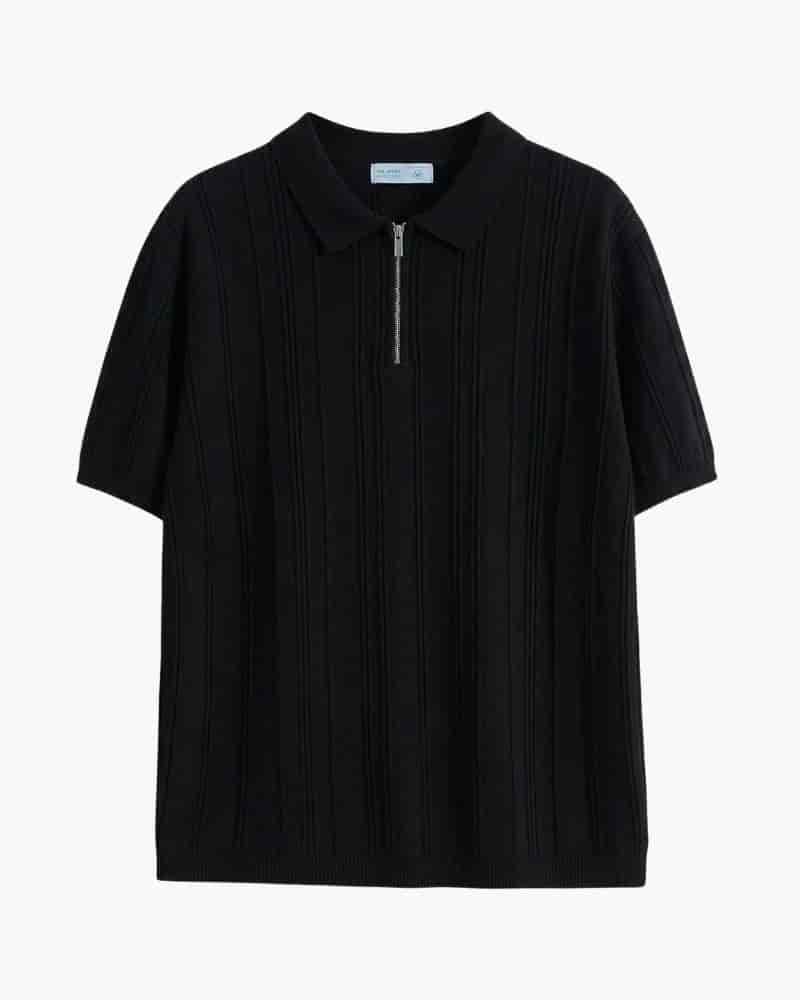 Signature Zip-Up Polo - miniatura 1