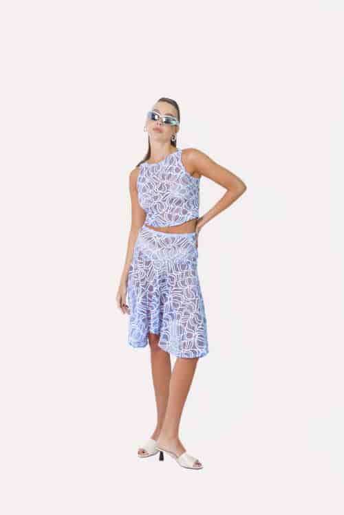 Lovers skirt in White Swirl - miniatura 1