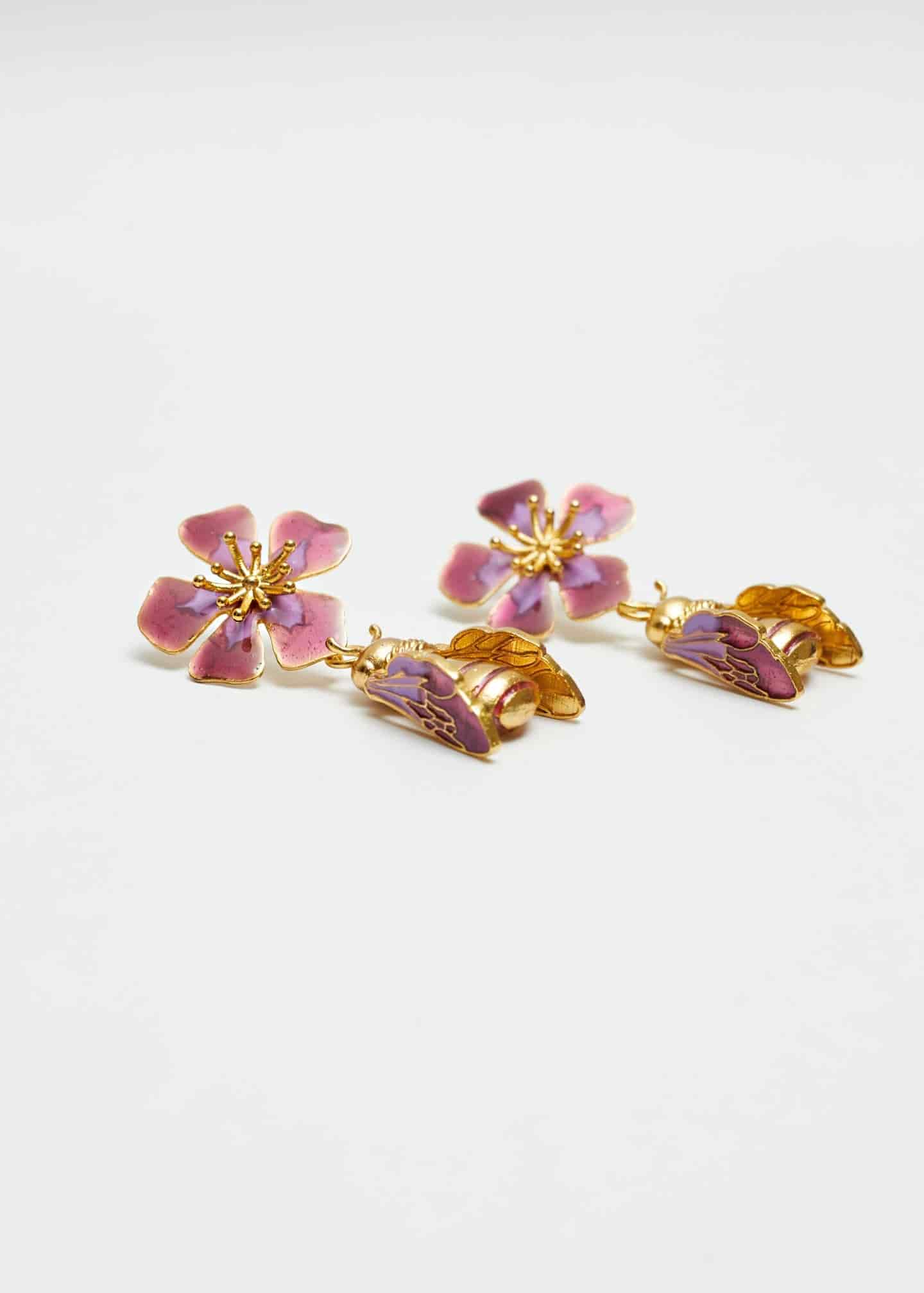 Aretes Bee Kind Ultravioleta - miniatura 1