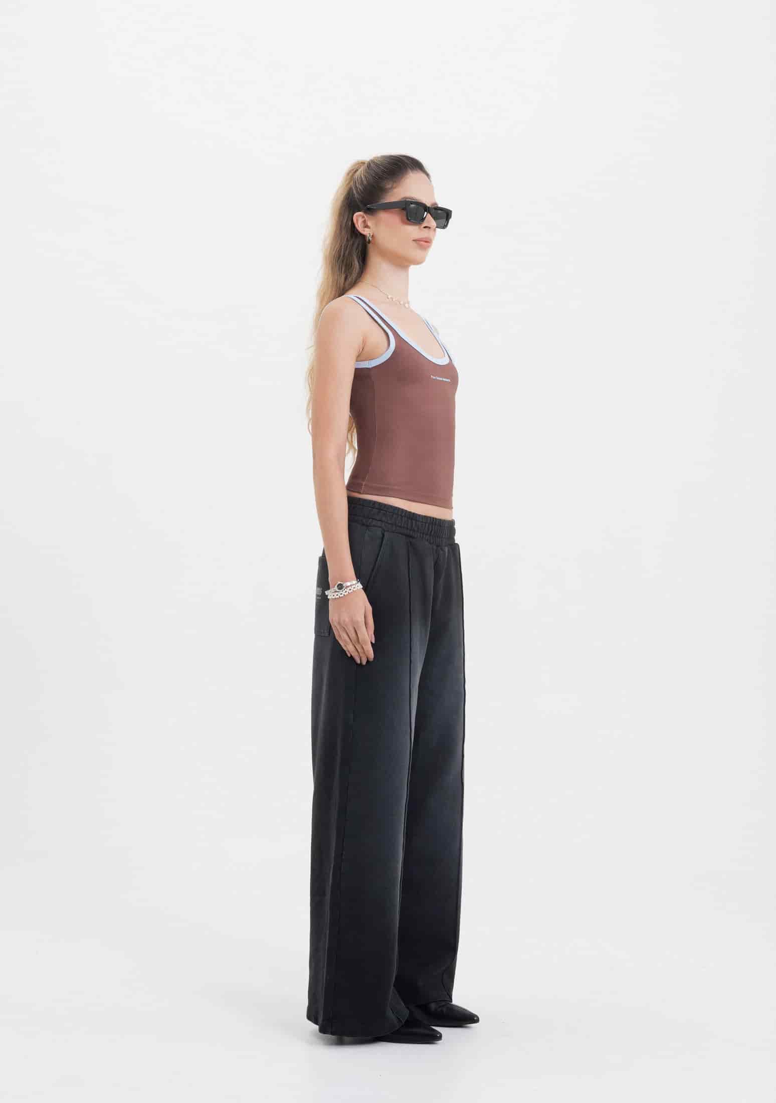 Across The Lines Brown Tank Top - miniatura 4