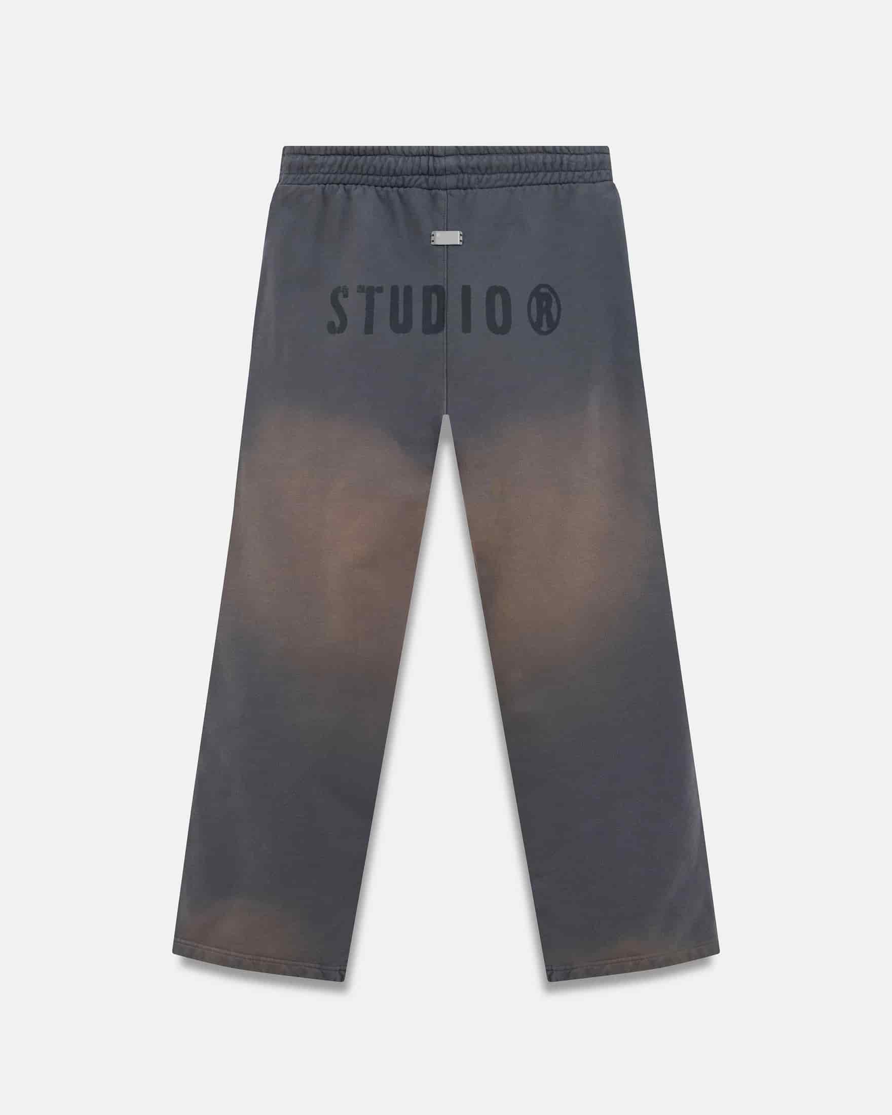 Spring Worn Logo Straight Pants Sandblast Gray - miniatura 3