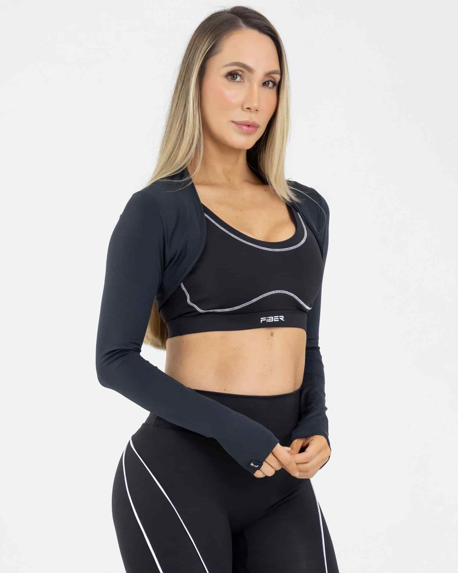 Top complemento layer negro level up FIBER - miniatura 1