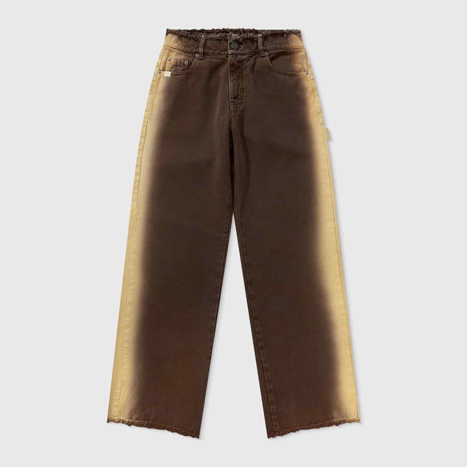 Sideburn Mid-Rise Pants - Brown - miniatura 1