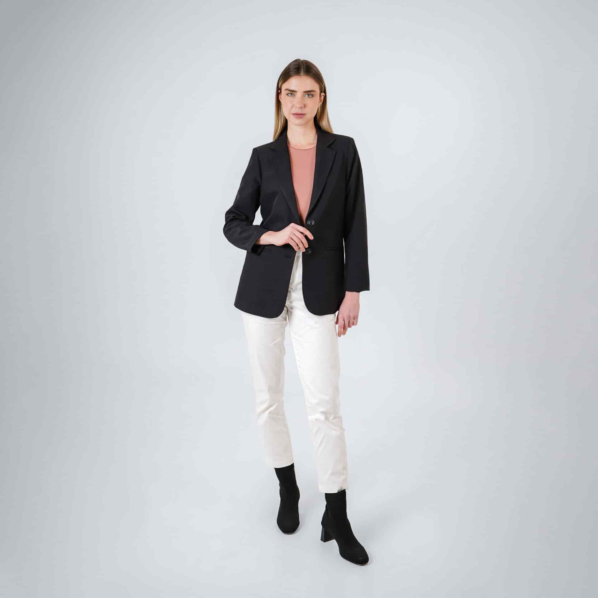 Chaqueta blazer cuello solapa - miniatura 2