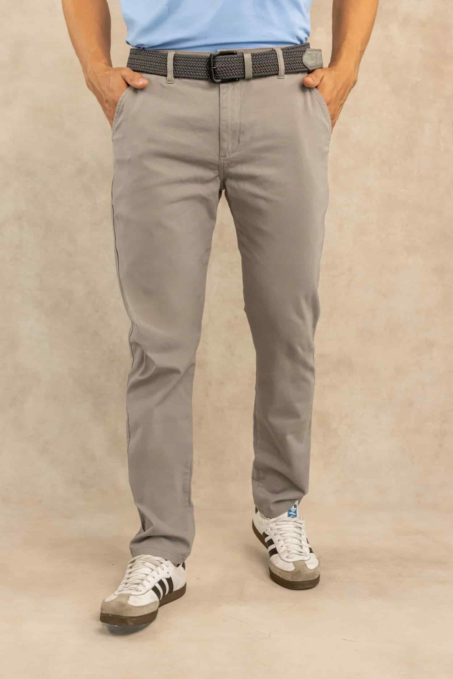 Pantalón Elastico Gris Claro - miniatura 1