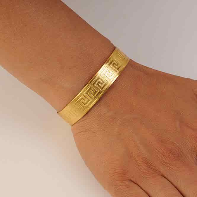 Brazalete de Aro Decoración Precolombina - miniatura 2