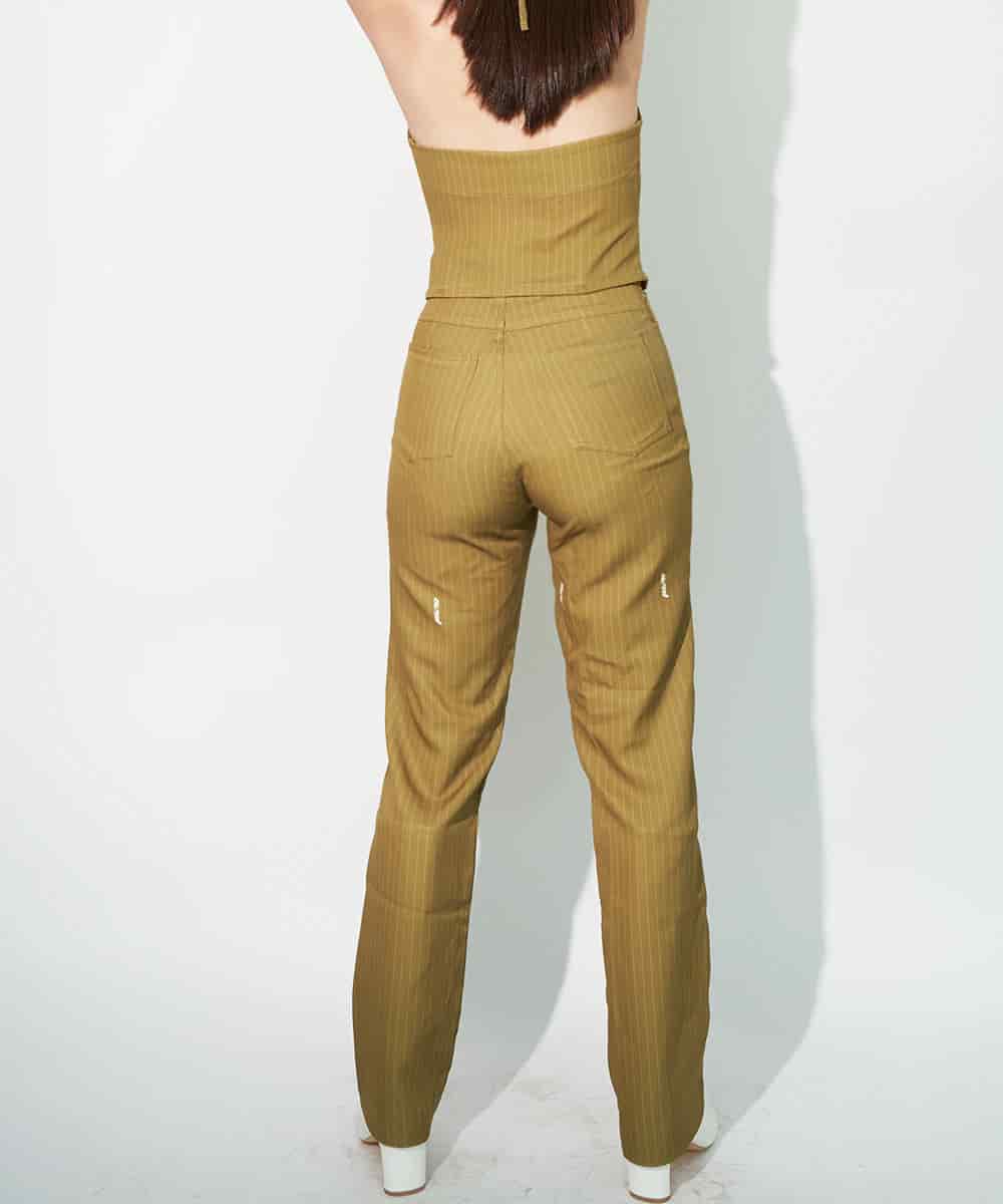 Howdy Pants in Green Pinstripe - miniatura 3