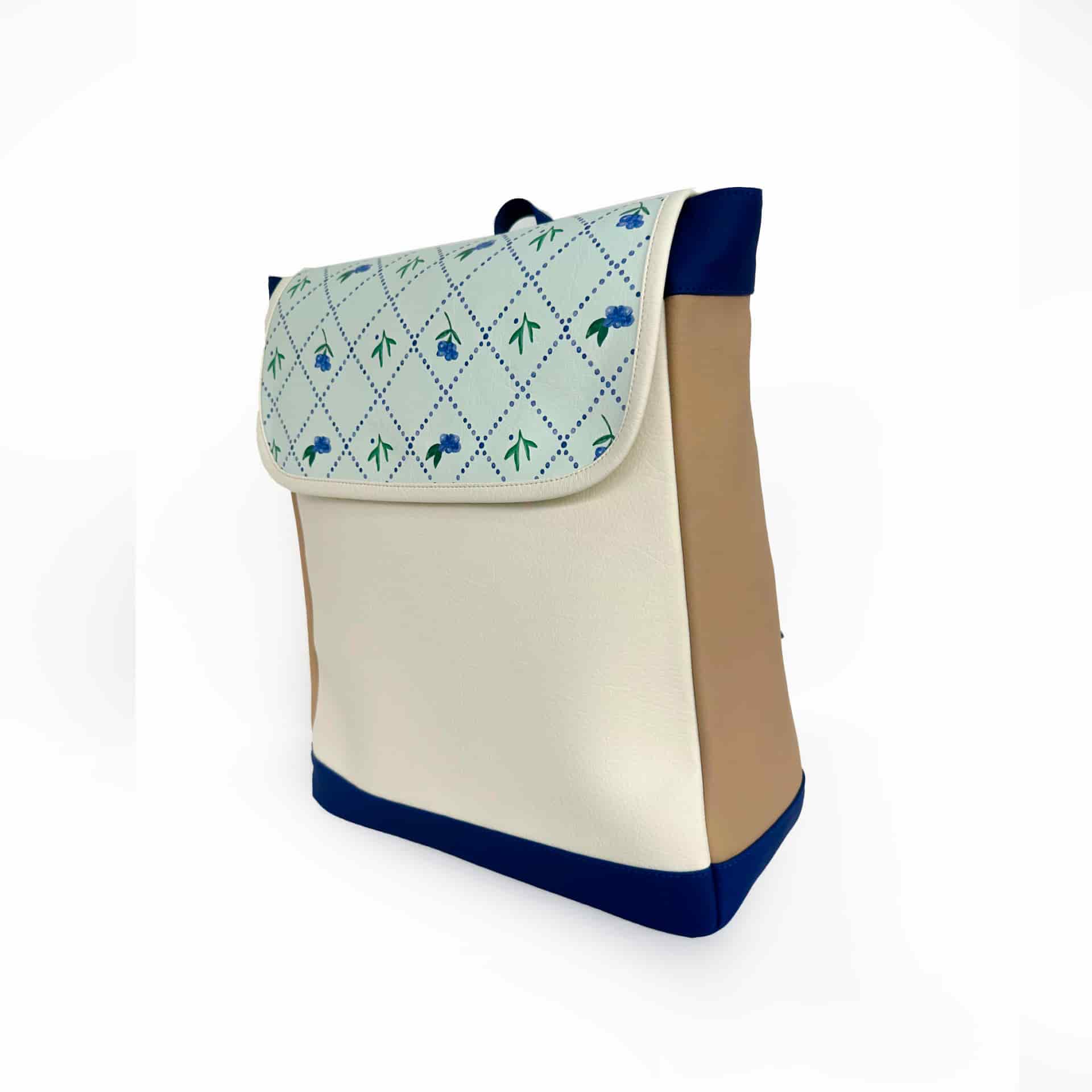 Morral Para PC Azul Con Beige Dessert Time - miniatura 2