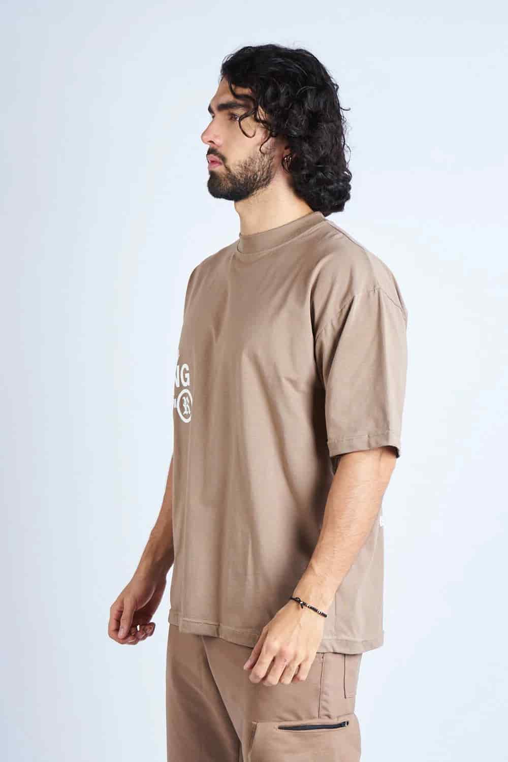 CAMISETA OVERSIZE CAQUI [DROP 0:0] - miniatura 3