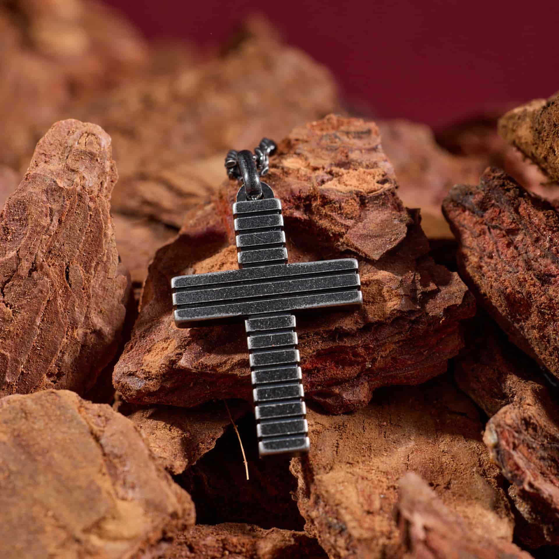 Collar Grooved Cross - miniatura 2