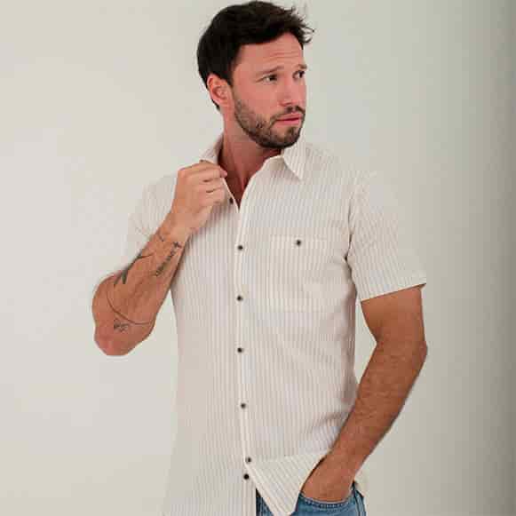 CAMISA MC 100% ALGODON HOMBRE - miniatura 7