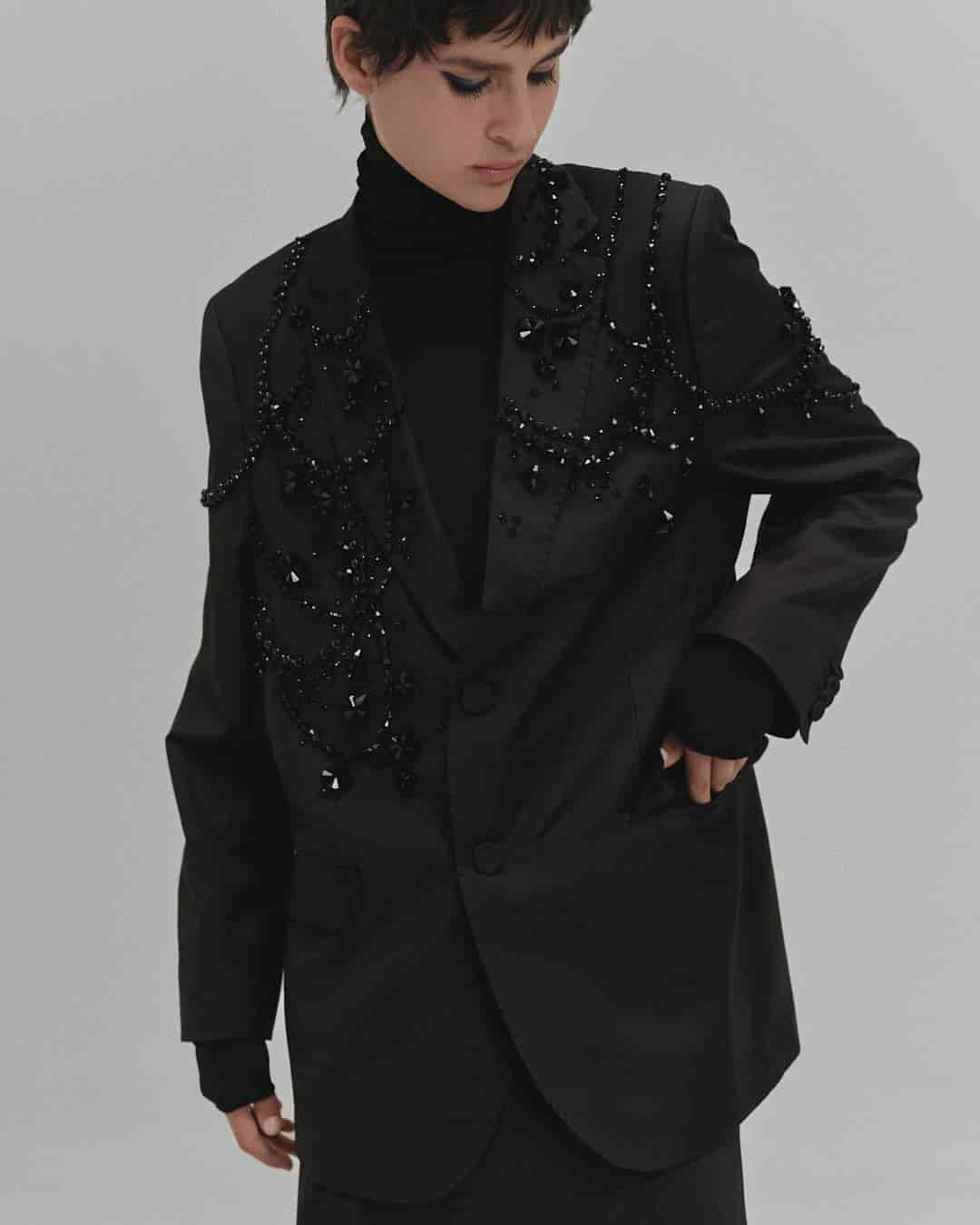 "SAUCE" BLAZER EMBROIDERED - miniatura 6