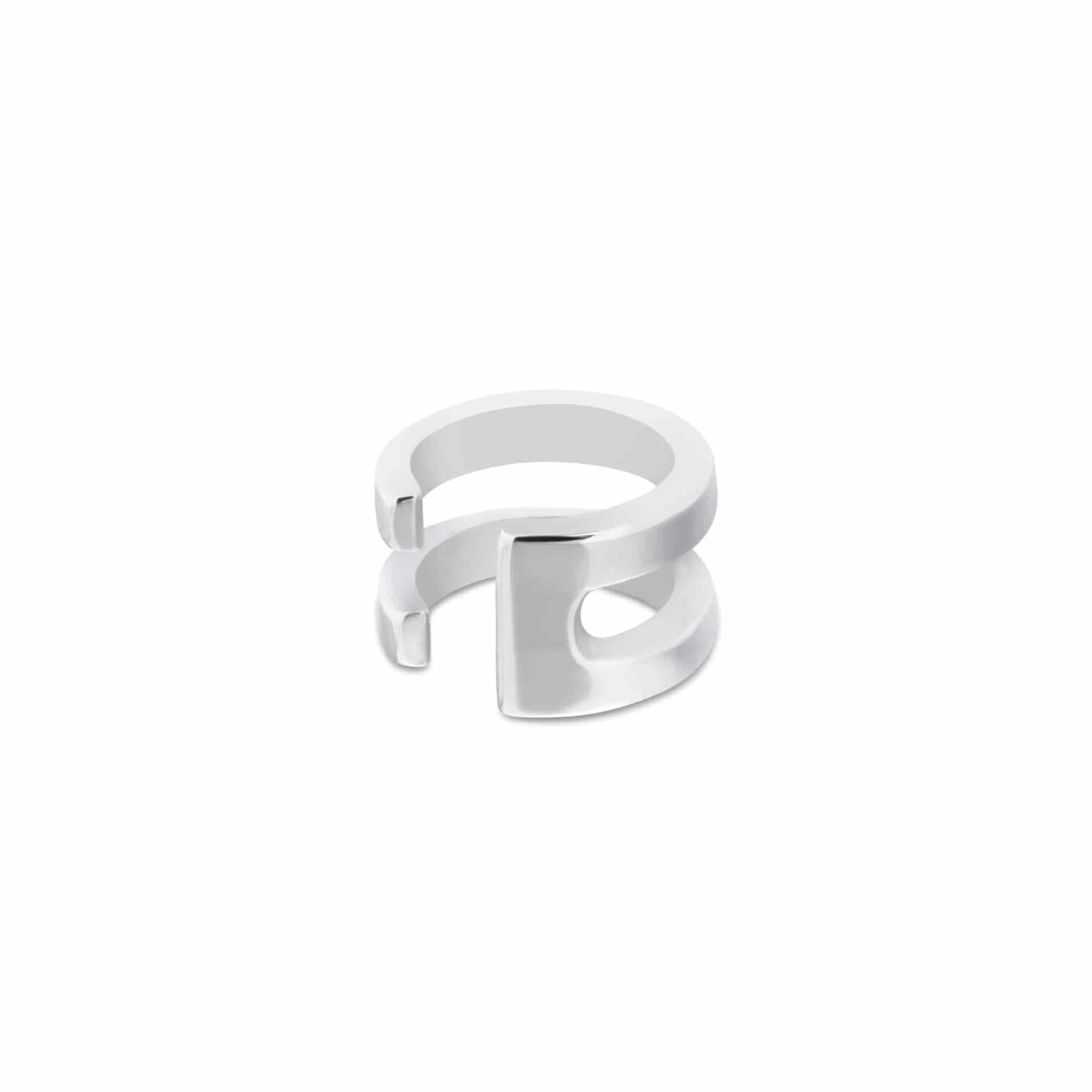 DOUBLE | EARCUFF EN PLATA 950 - miniatura 2