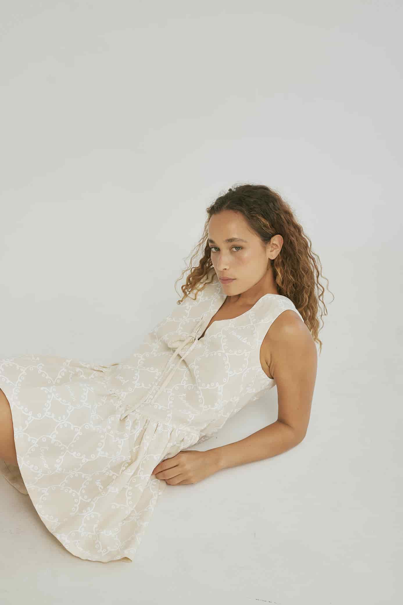 Vestido Azúcar Mantel Crudo - miniatura 1