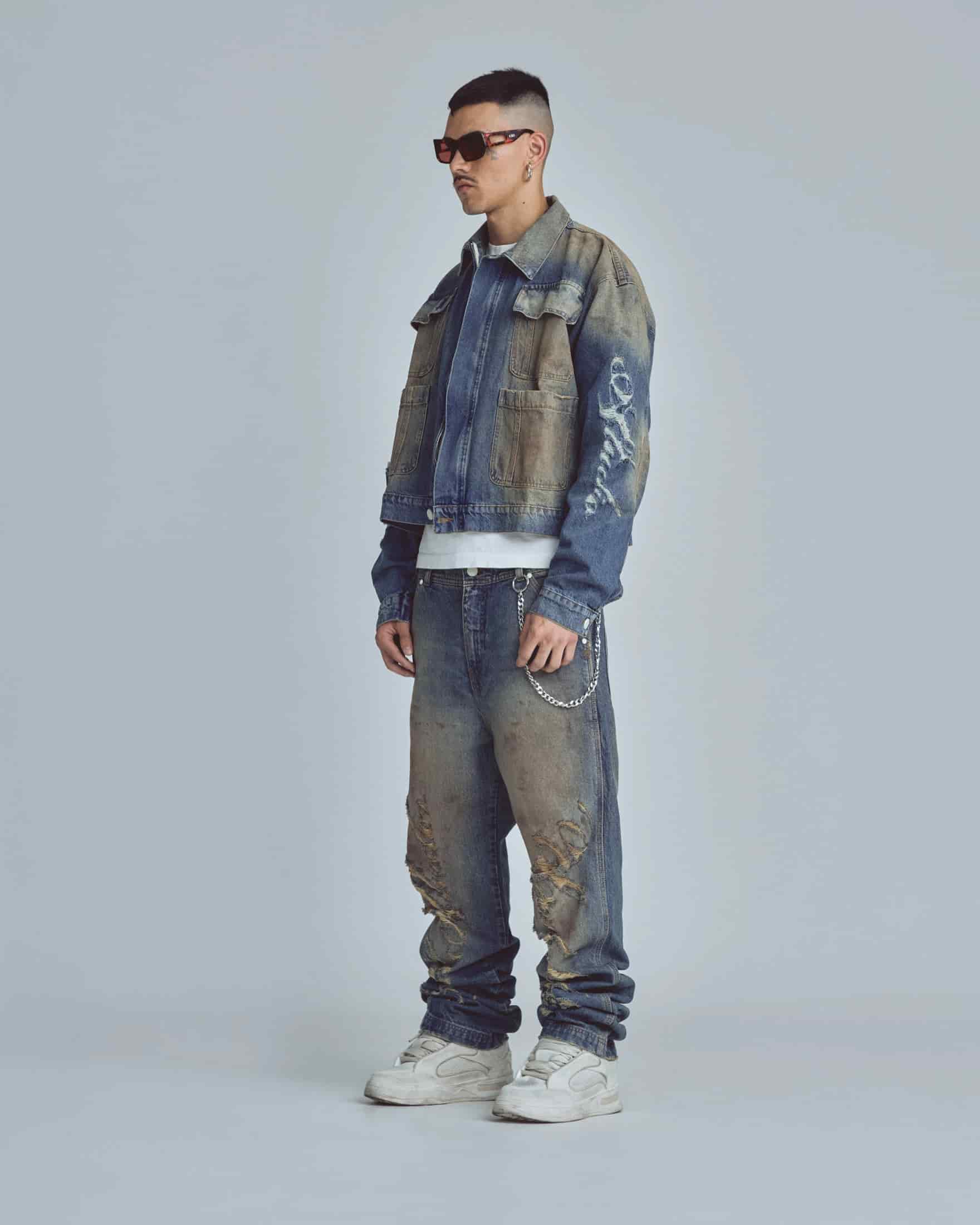 Stardust Undgld Studio Boxy Fit Jacket Mechanic Blue - miniatura 5