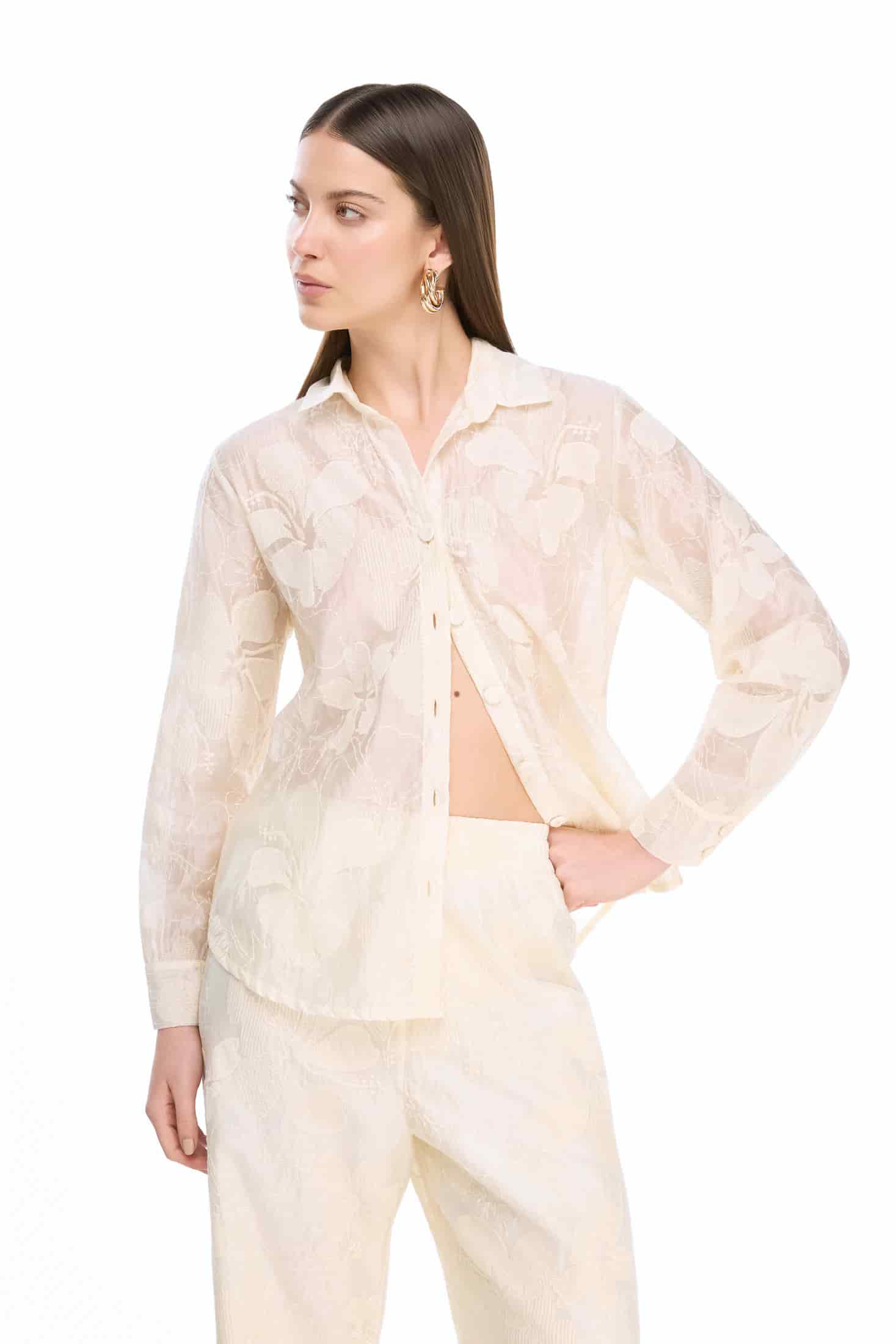 JAZMIN SHIRT CREAM - miniatura 1