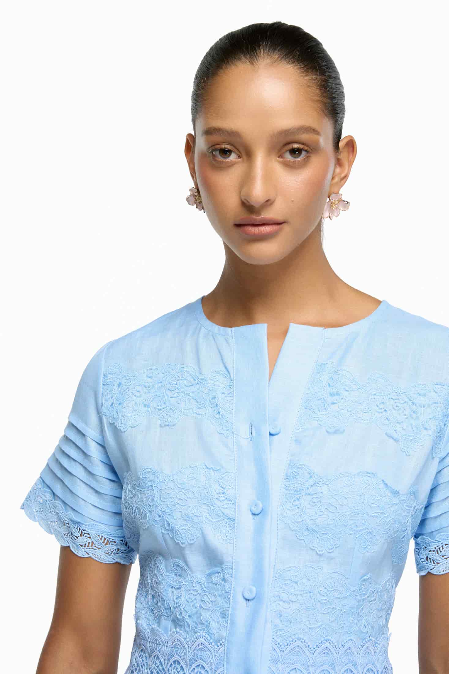 CHLOE MINI DRESS BLUE - miniatura 2
