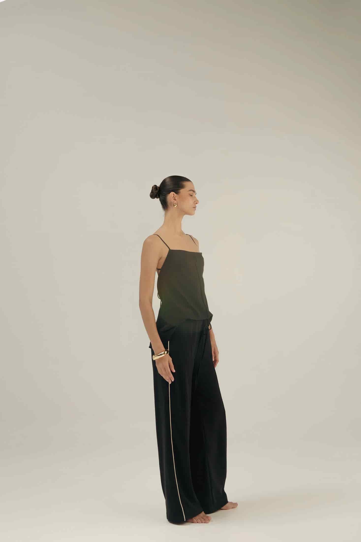 CARIÑO MIO TOP OPEN-BACK - BLACK - miniatura 3