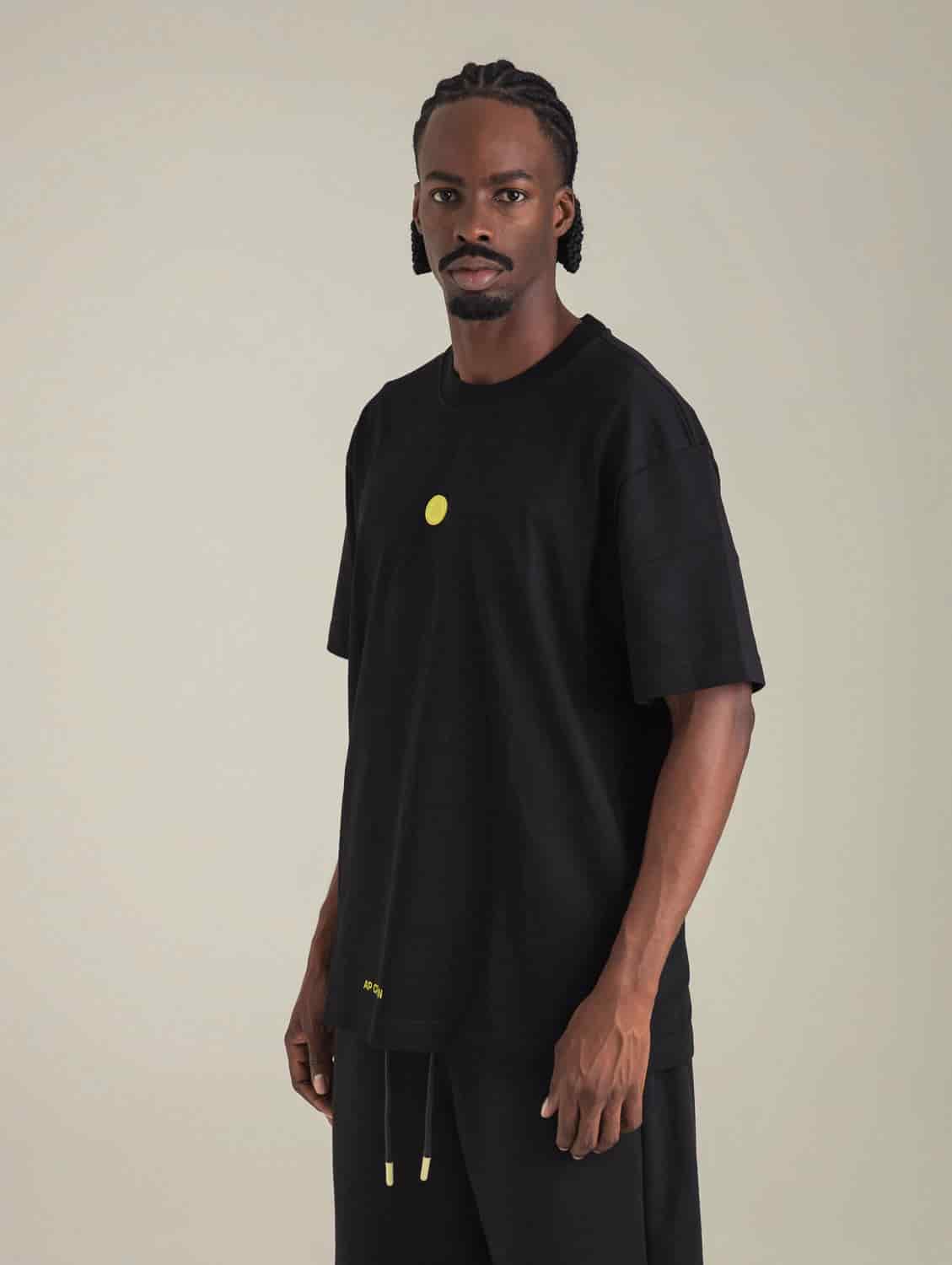 ASHEN BLACK T-SHIRT - miniatura 1