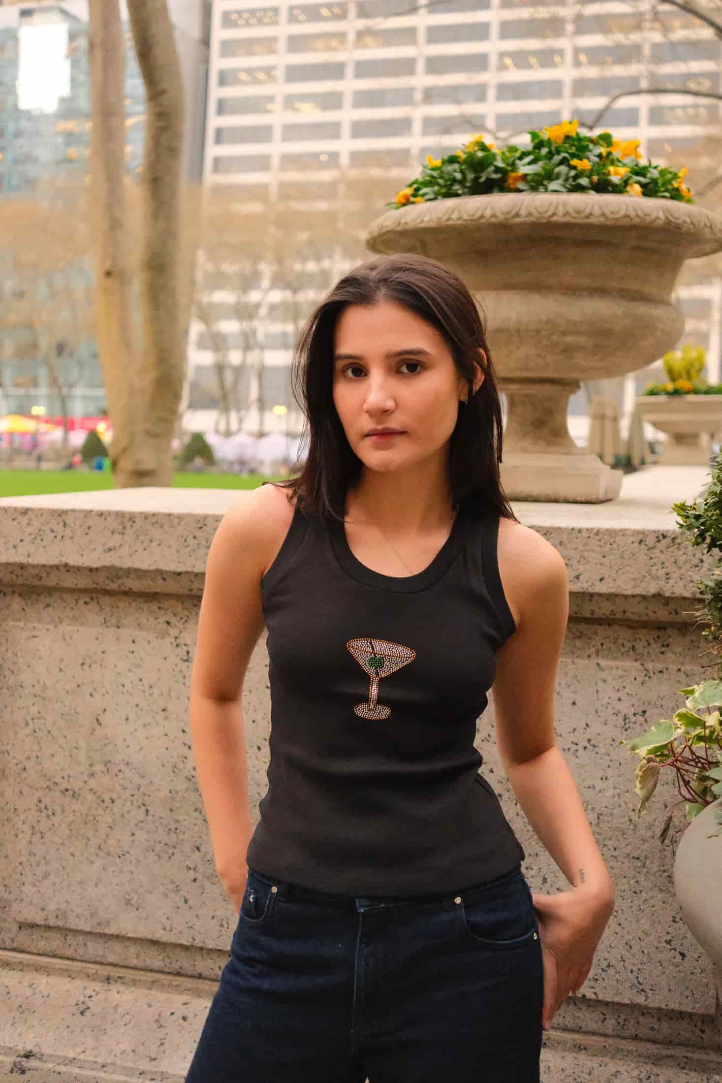 Martini Tank Top (Black) - miniatura 1