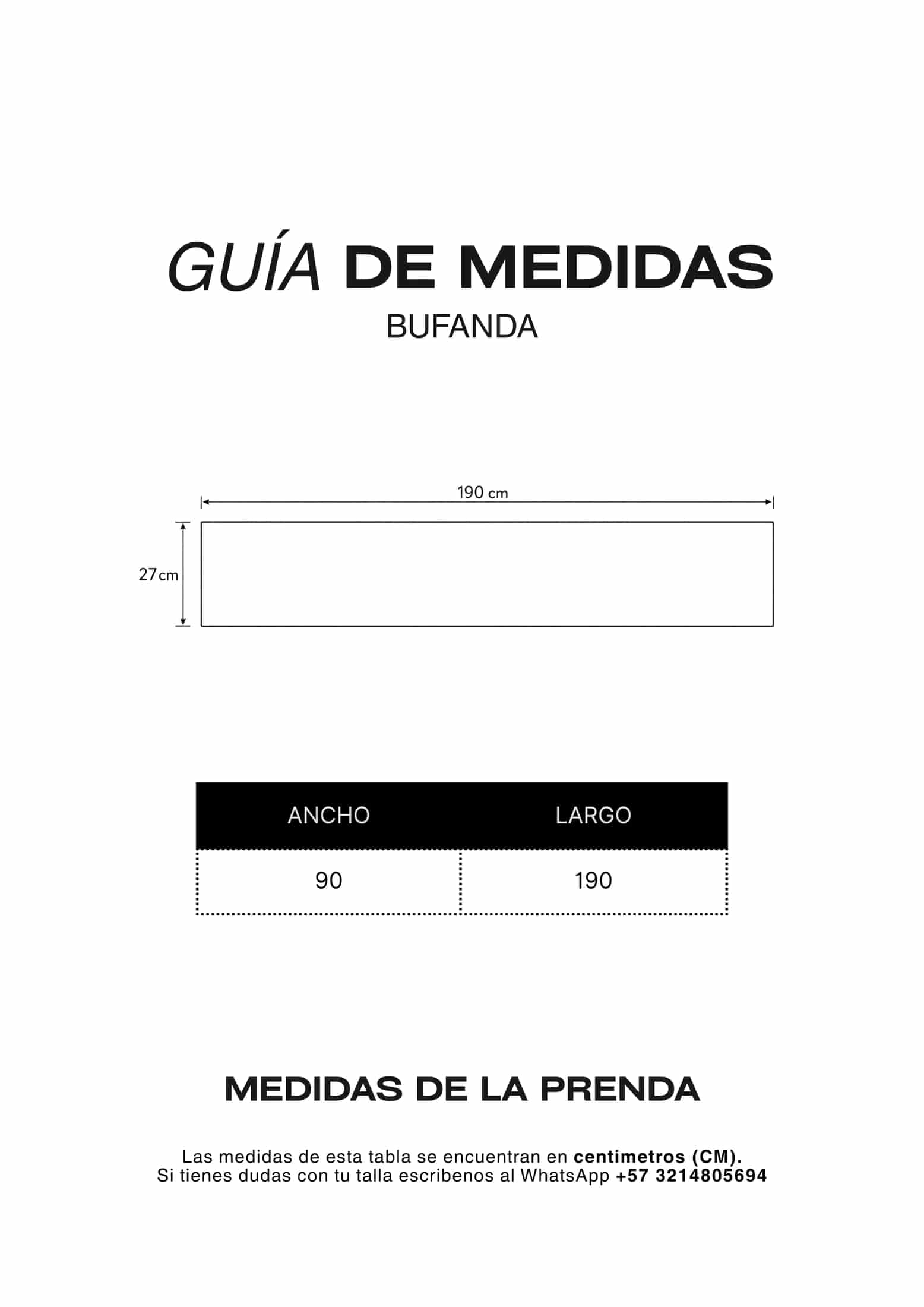 Bufanda negra cuadrícula - miniatura 5