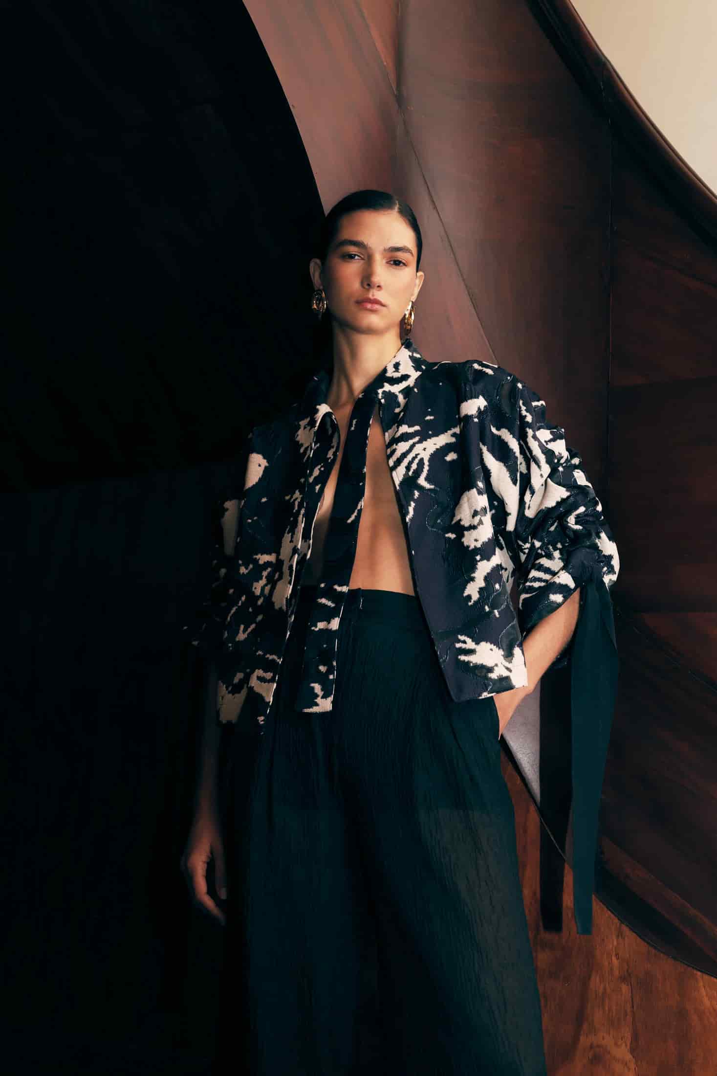 CHAQUETA AKRA JACQUARD - miniatura 1