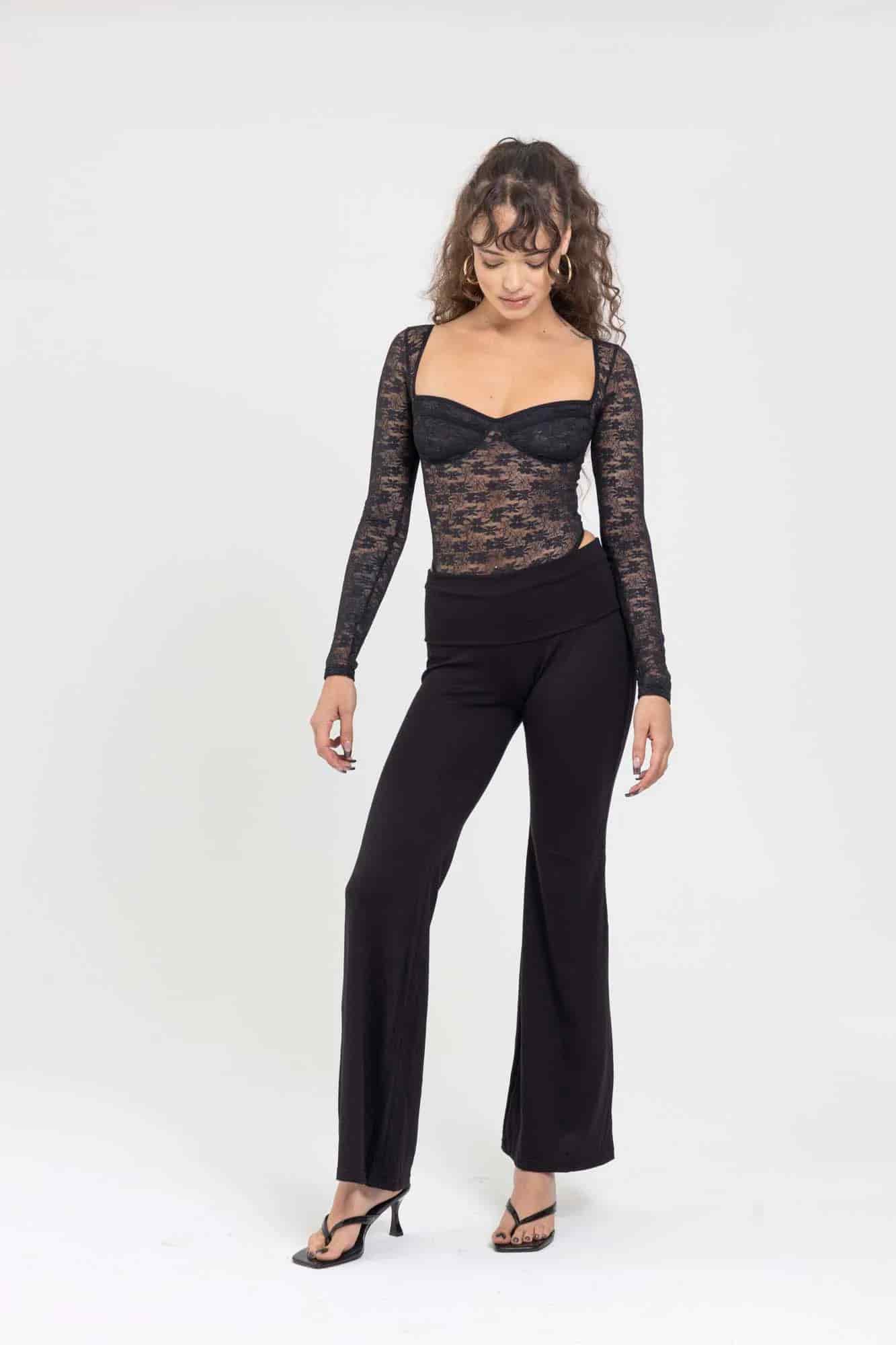 LACE BLACK BODYSUIT - miniatura 5