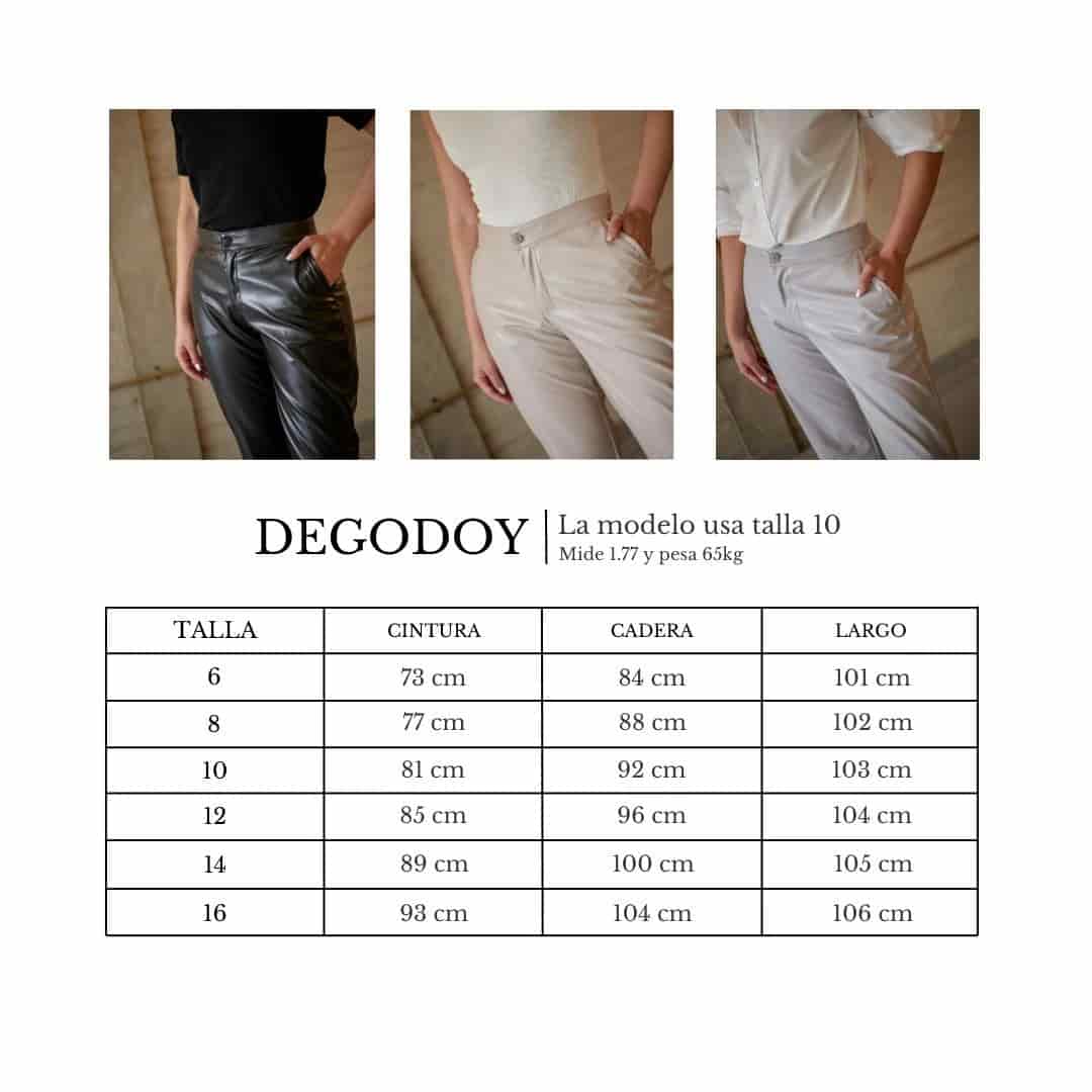 Pantalón Cuerina Negro - miniatura 5