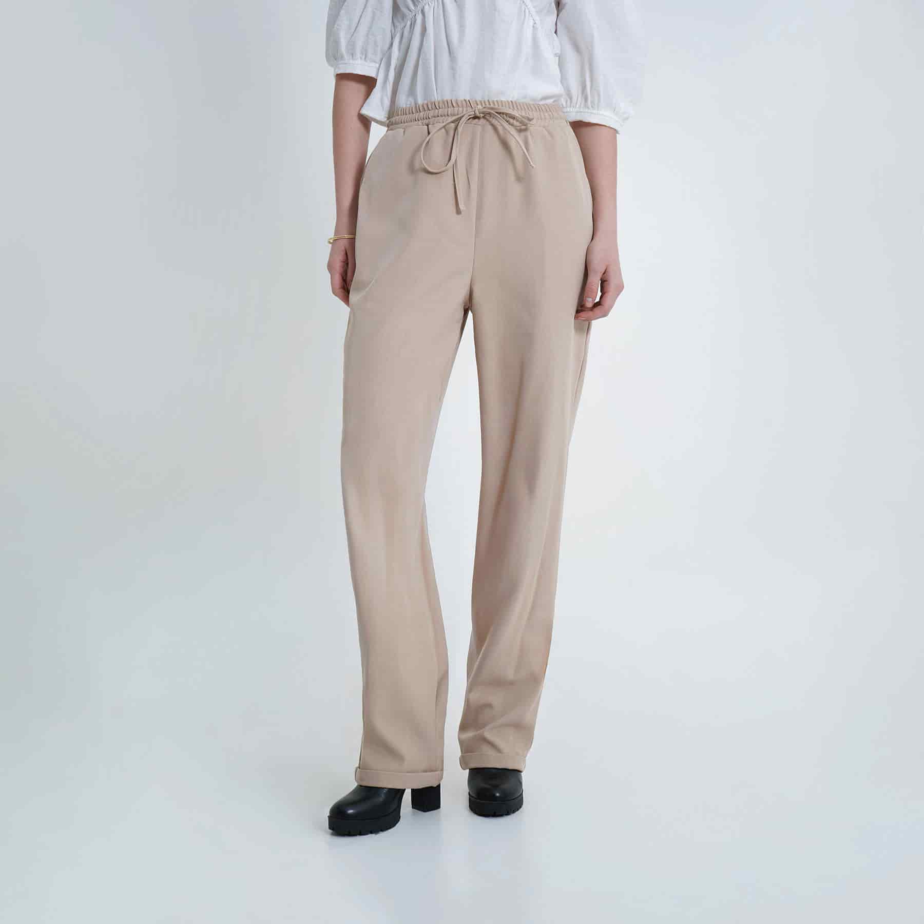 Pantalón recto con elastico y cintura - miniatura 11