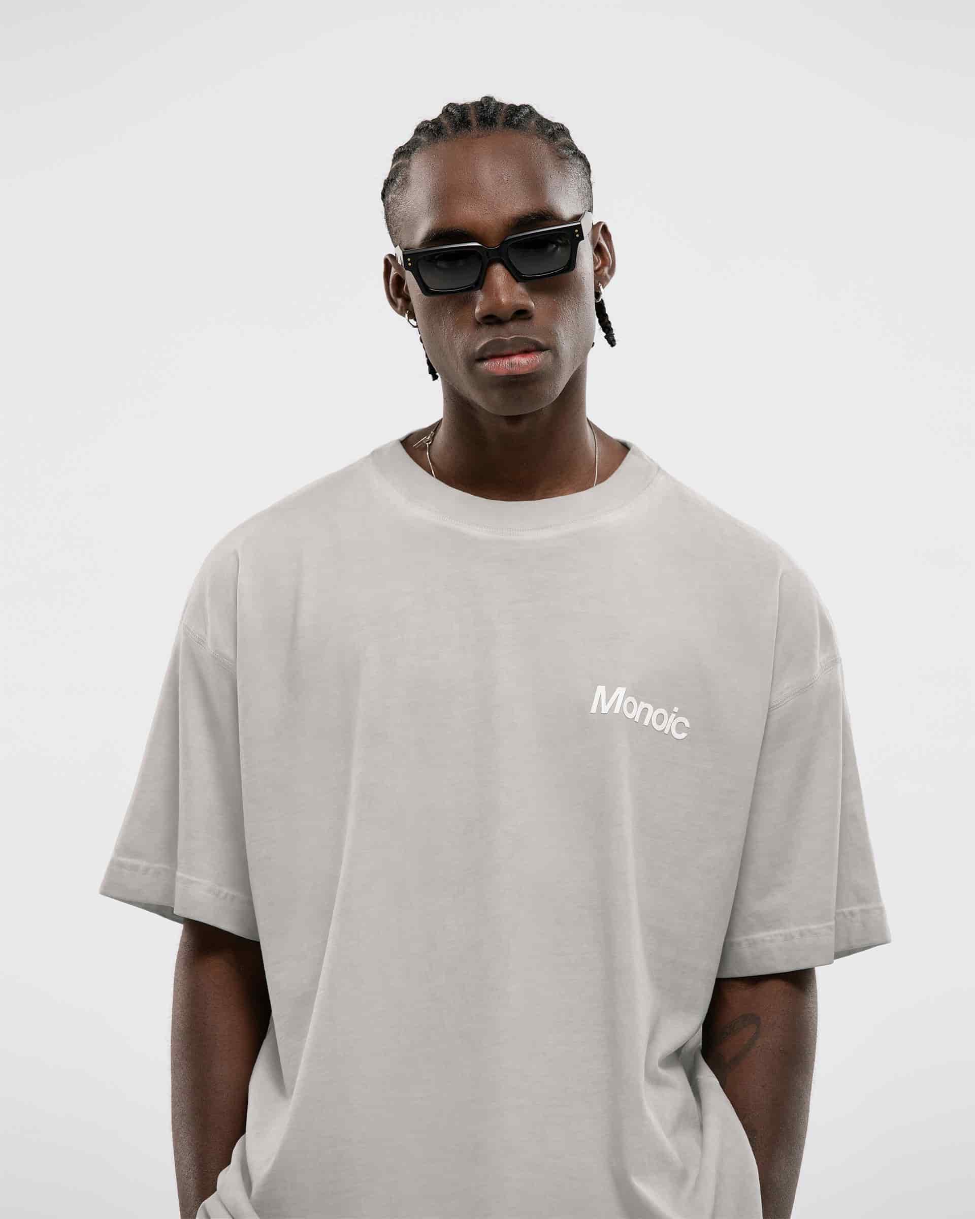Camiseta Logo Oversized V2 - Gris Desgastado - miniatura 2