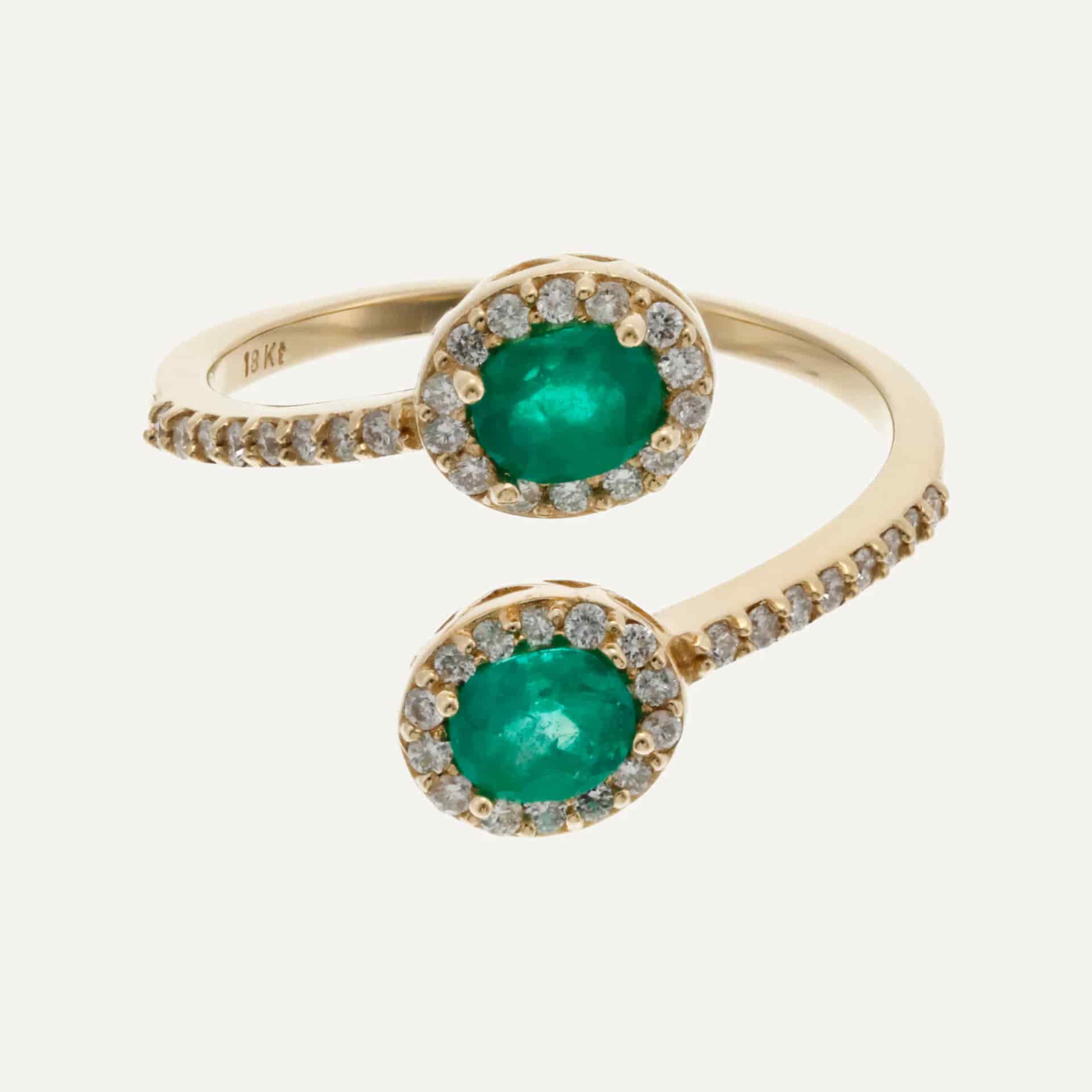 Anillo Green toi et moi - miniatura 3