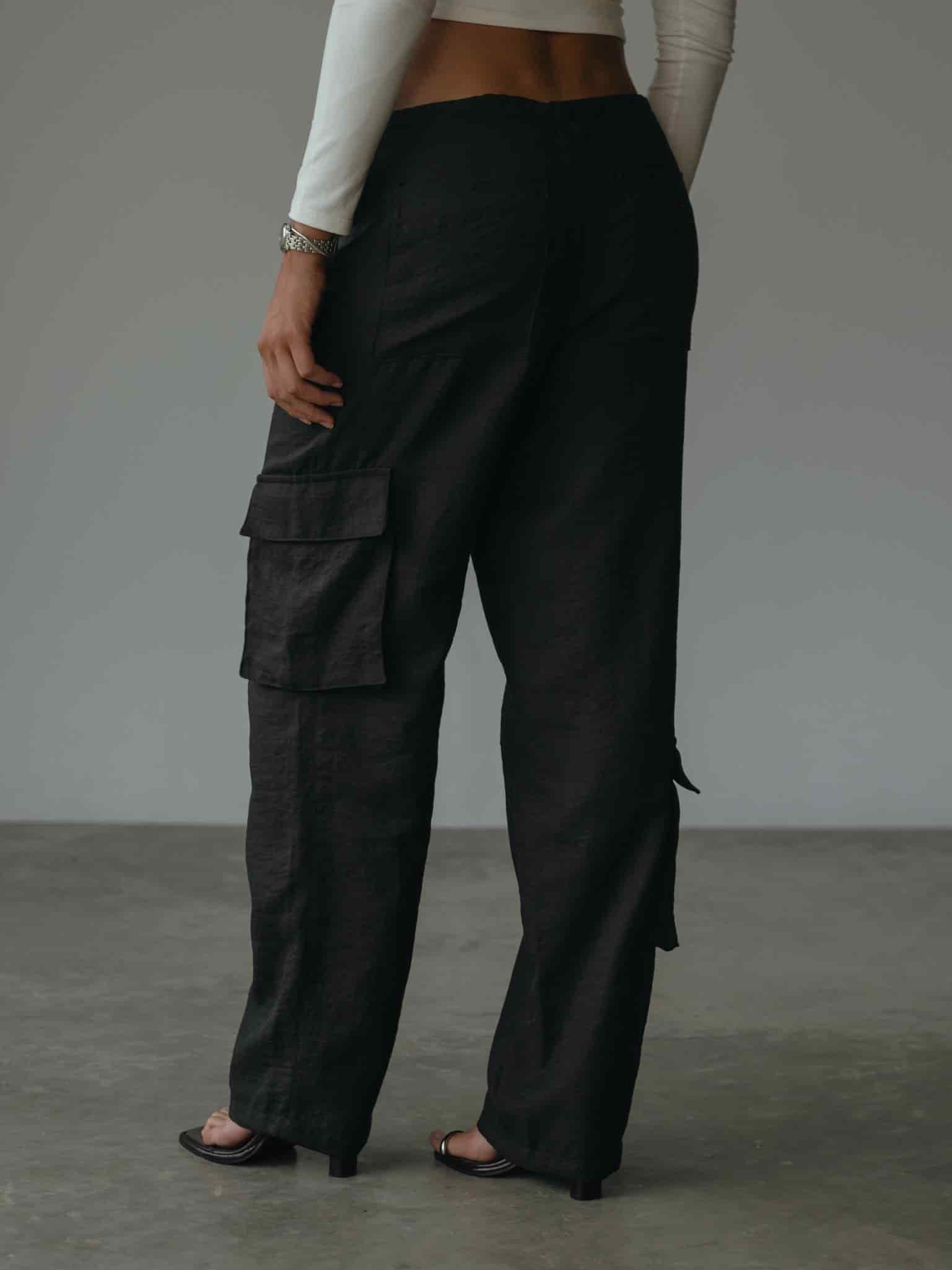 LIGHT CARGO PANT - BLACK - miniatura 9