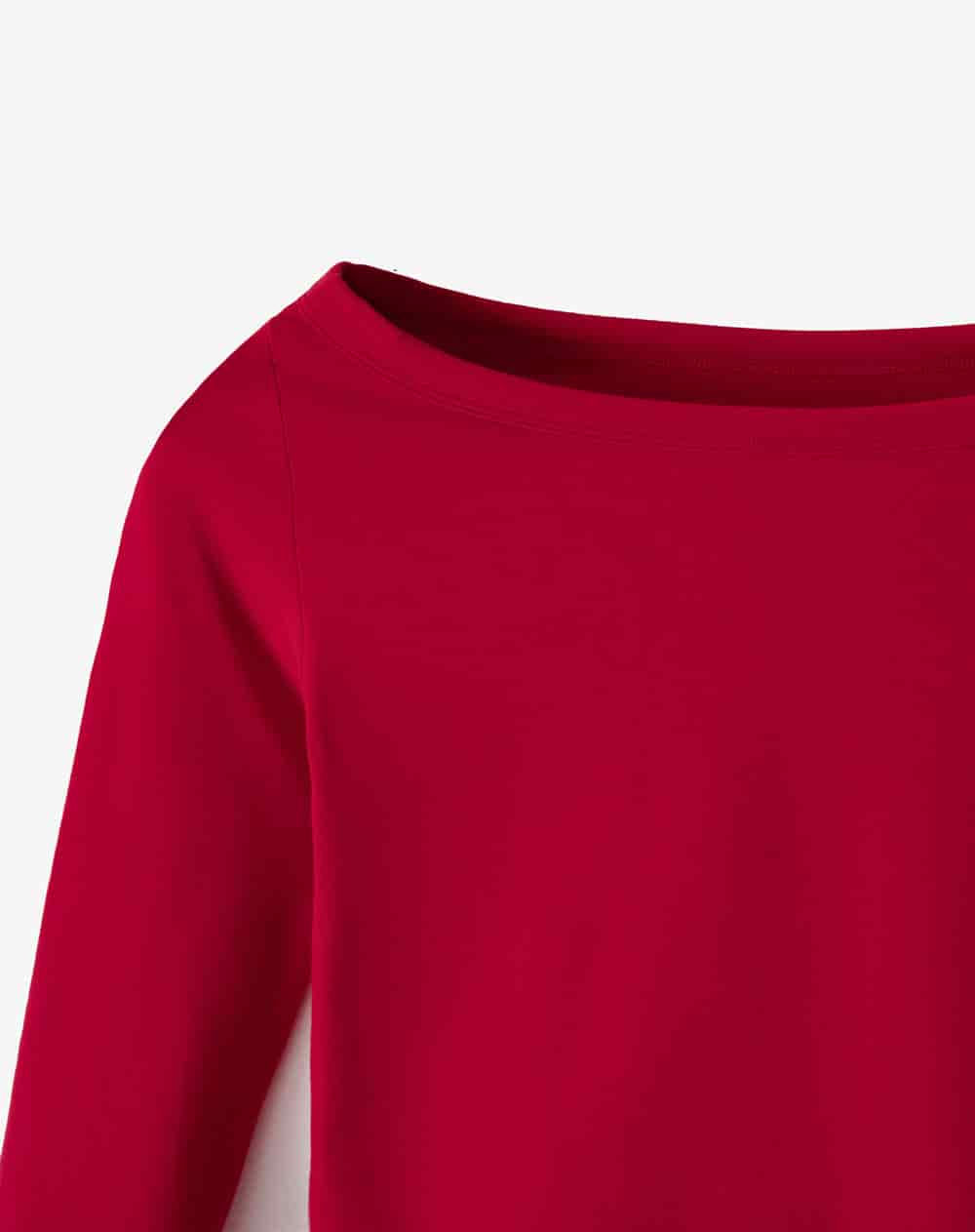 Camiseta manga 3/4 roja mujer - miniatura 2
