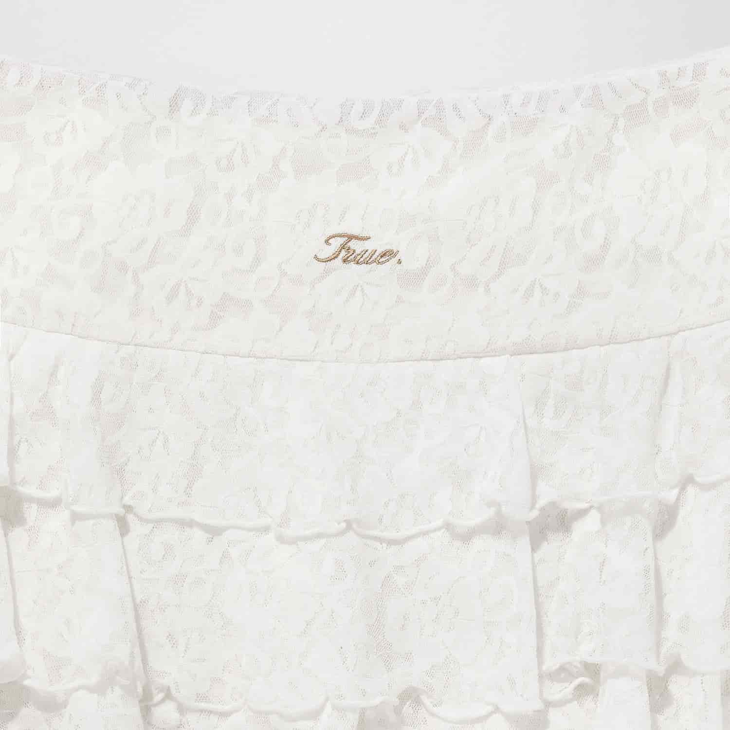 Floral Mini Skirt - Cream - miniatura 4