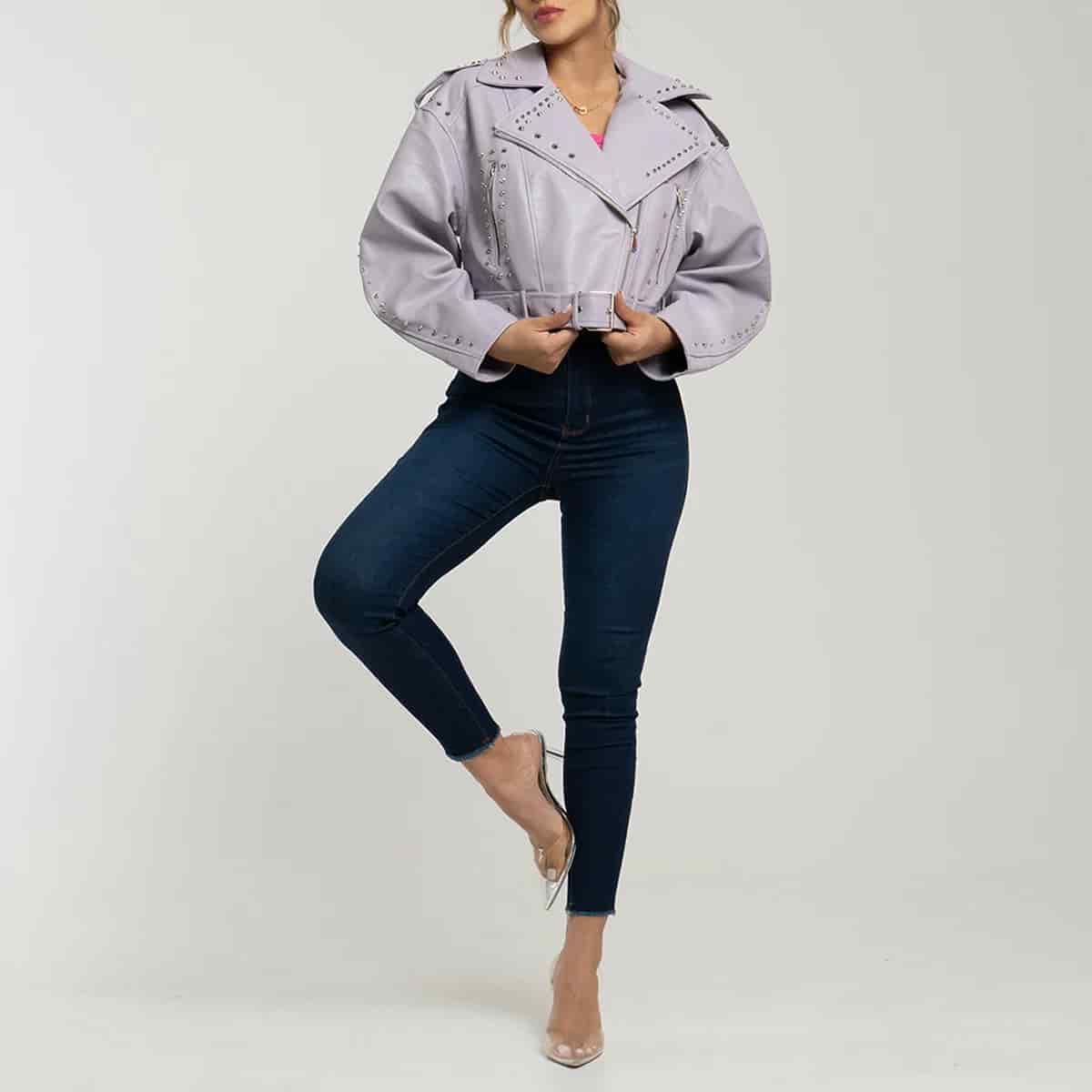 Chaqueta Sintetica Biker Oversize Oasis - miniatura 3