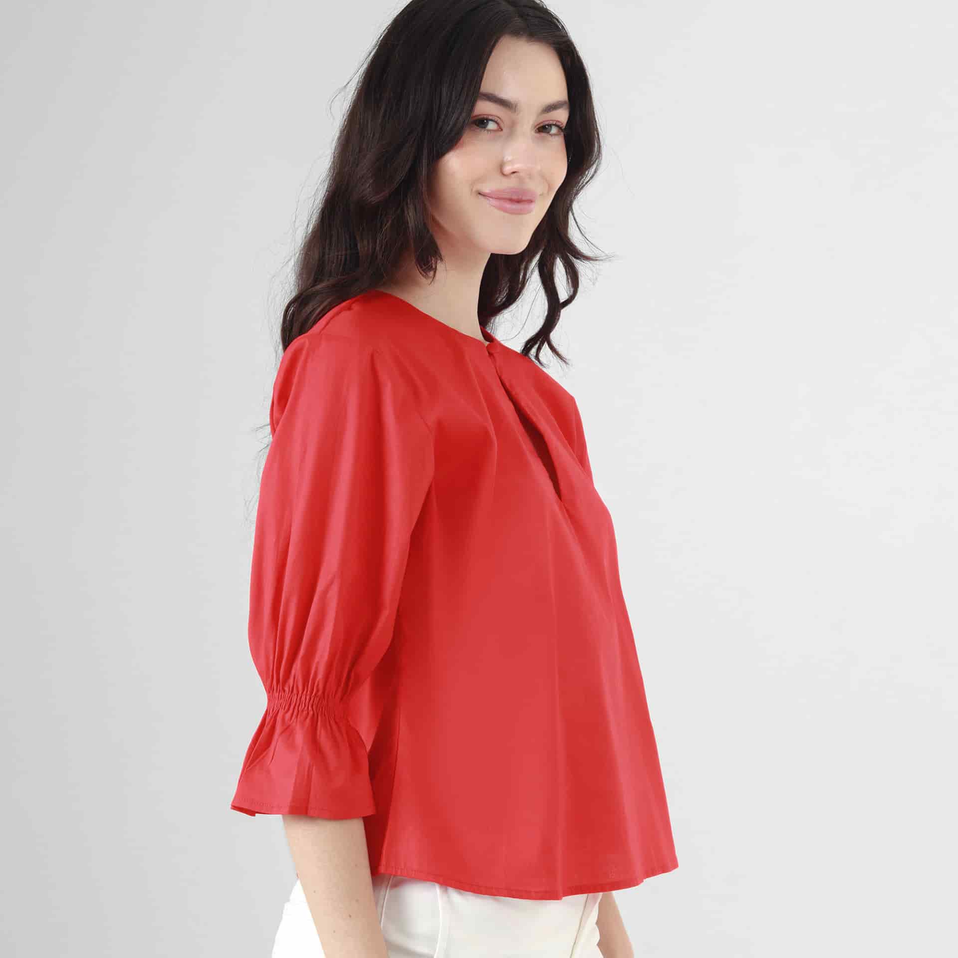 Blusa Cuello Redondo Manga 3Cuartos - miniatura 6