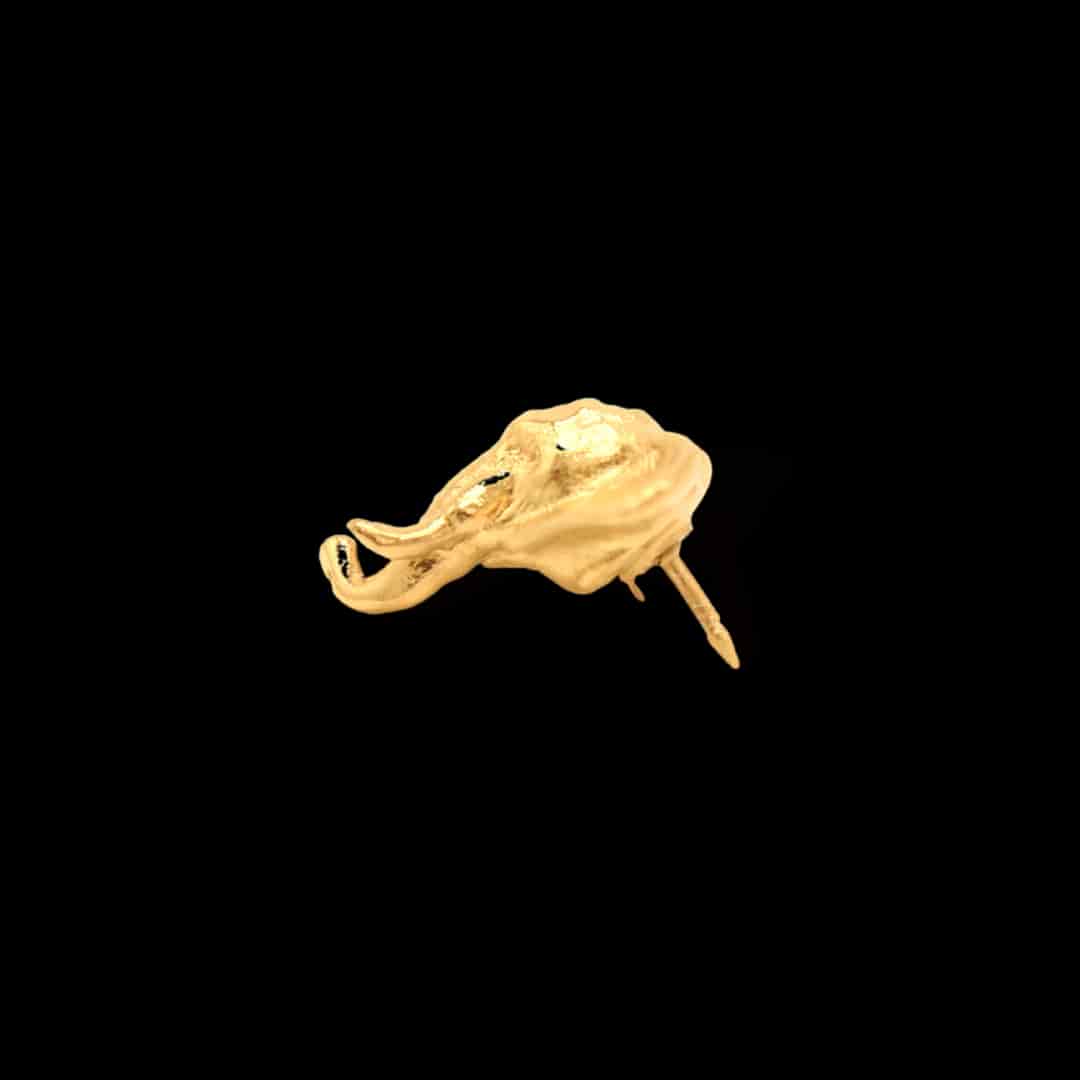 Pin cabeza de elefante - miniatura 3