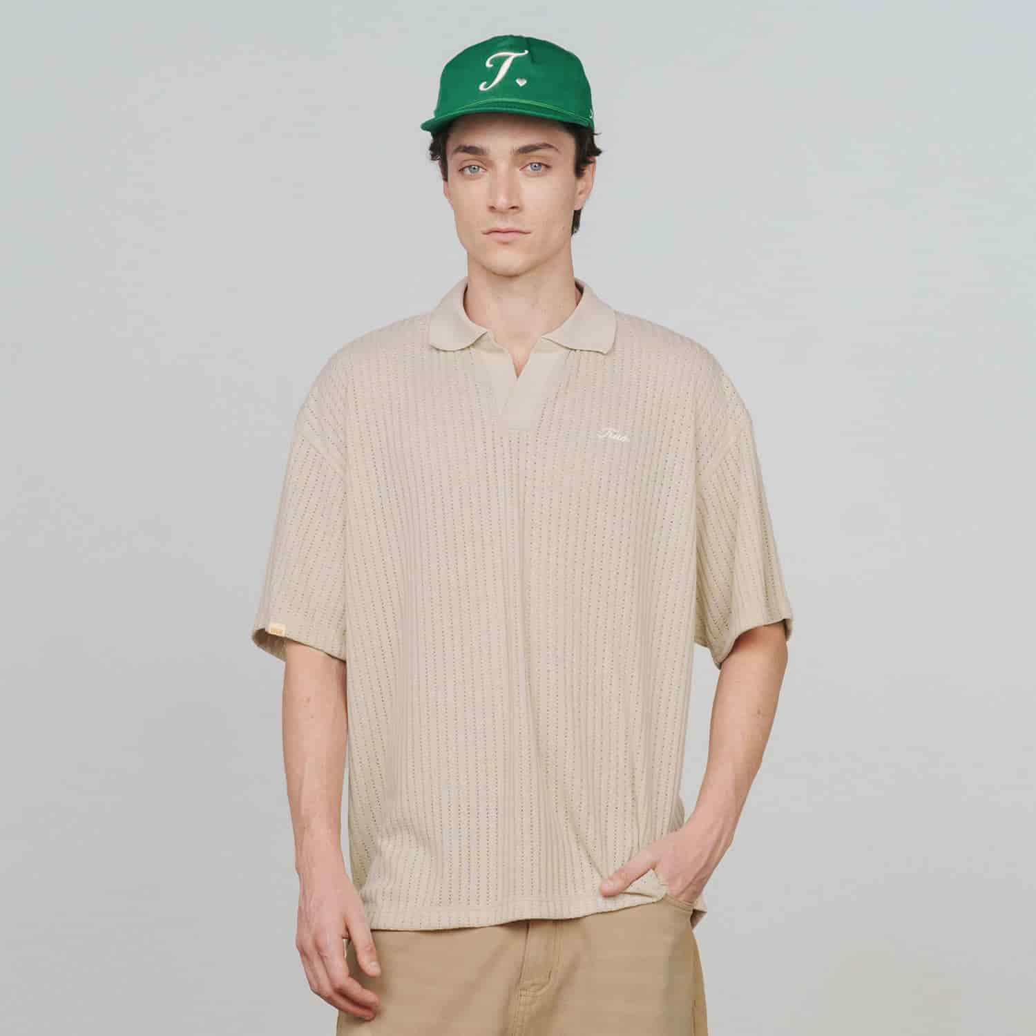 Knit Resort Polo - Sand - miniatura 5