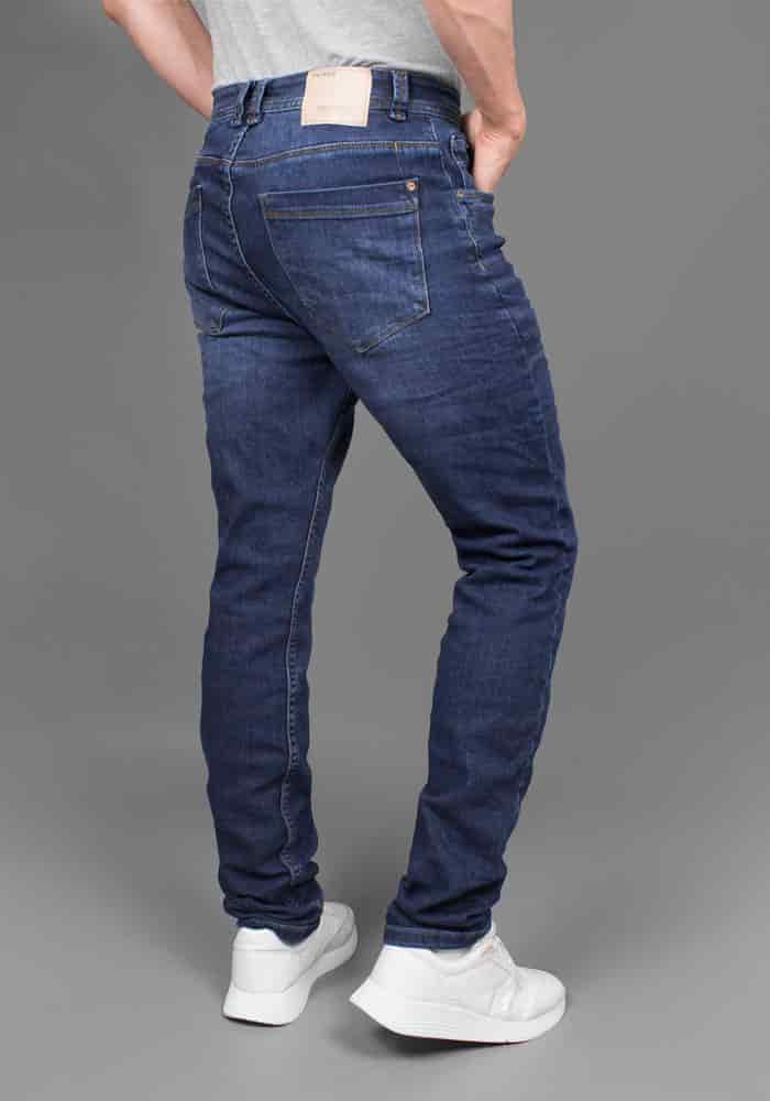 Jean para Hombre en Tono Azul Oscuro Marca Thunder - miniatura 3