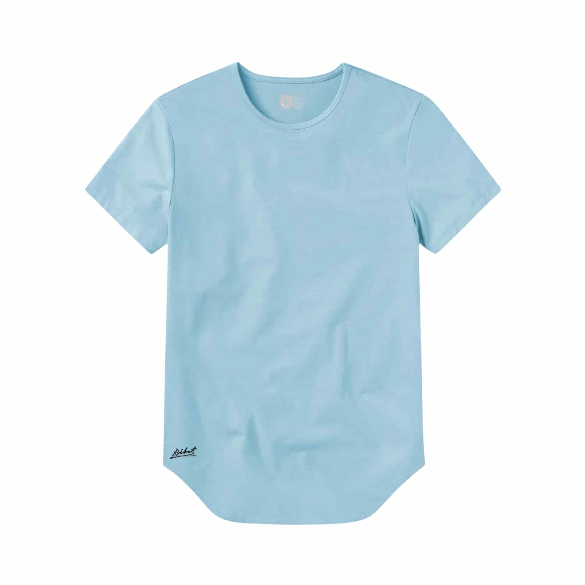 Camiseta Básica Curve Azul Claro - miniatura 2