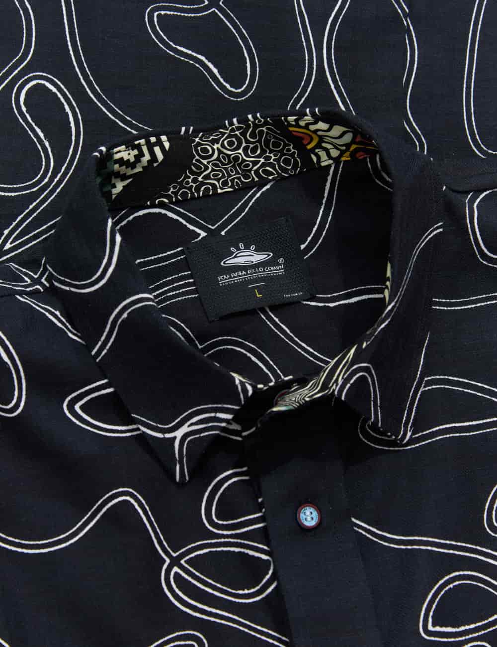 Camisa Regular Fit Born negro Hombre - miniatura 9
