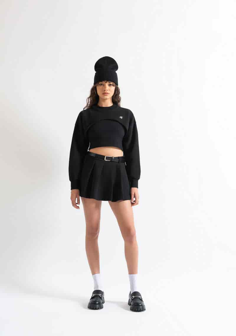 Monclair black crewneck - miniatura 4