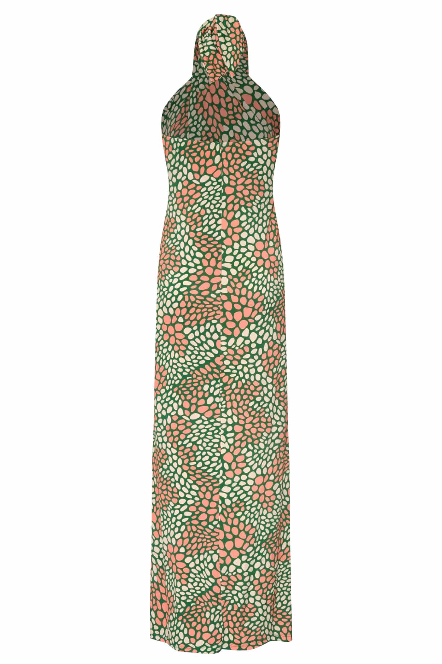 Carey Jersey Maxi Dress / Green Peach Animal Print - miniatura 3