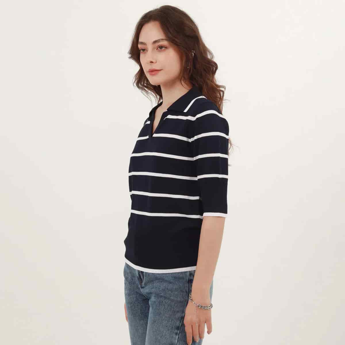 Sweater Cuello Camisero Manga 3Cuartos - miniatura 5